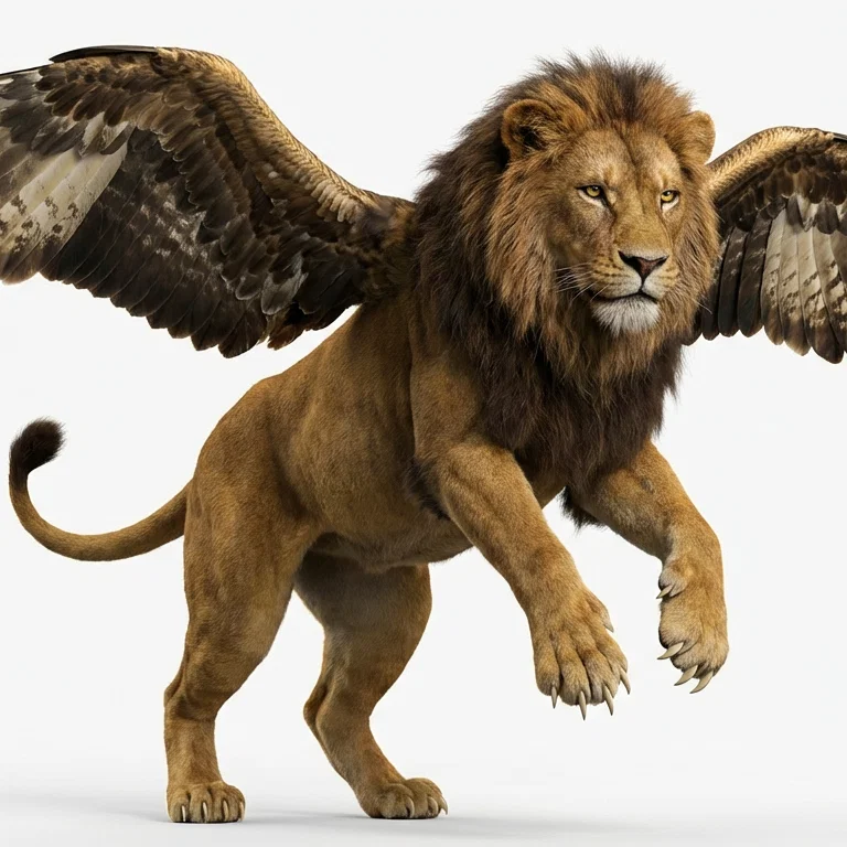 Beast like a lion with eagle’s wings