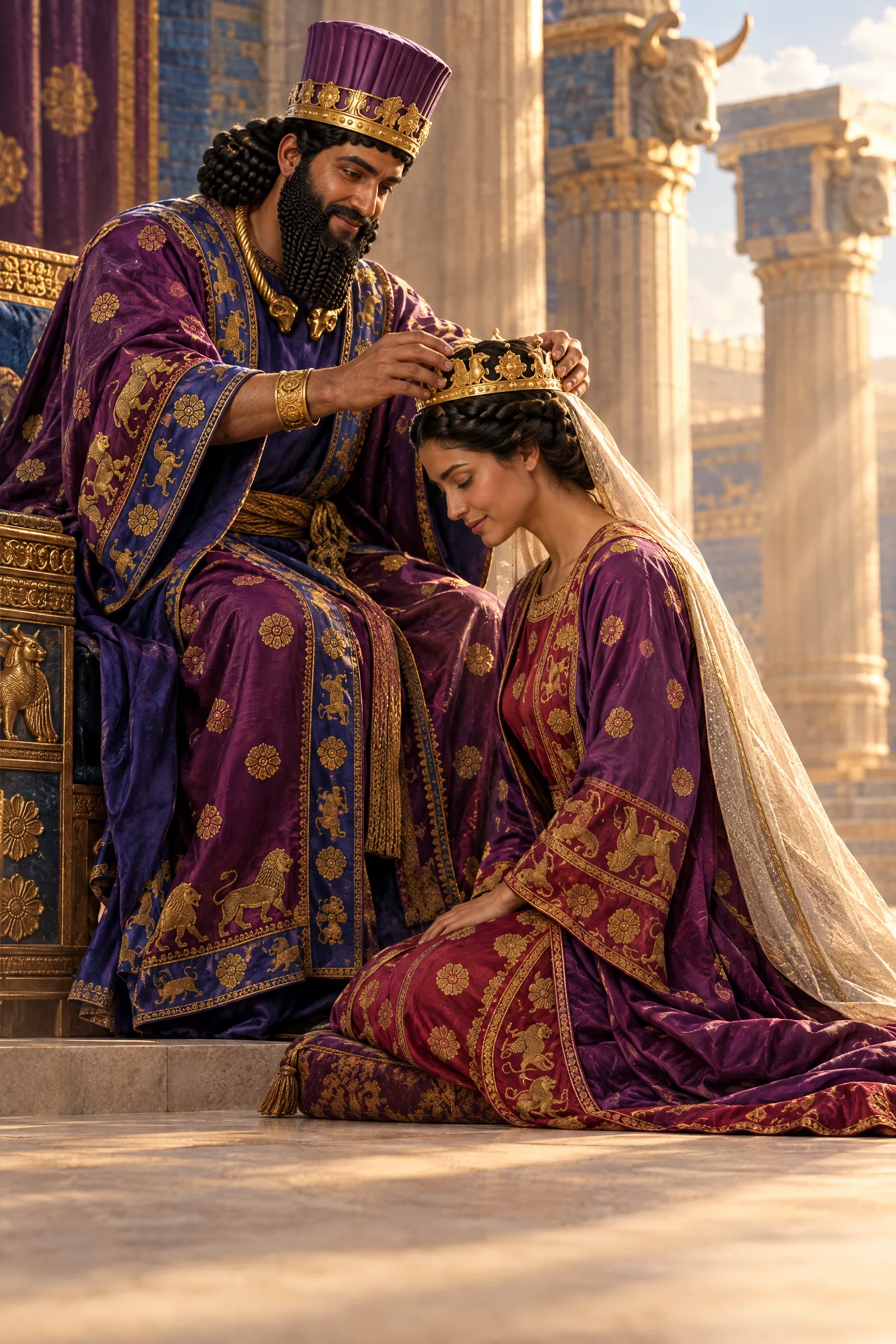 Ahasuerus Sets the Crown on Esther's Head