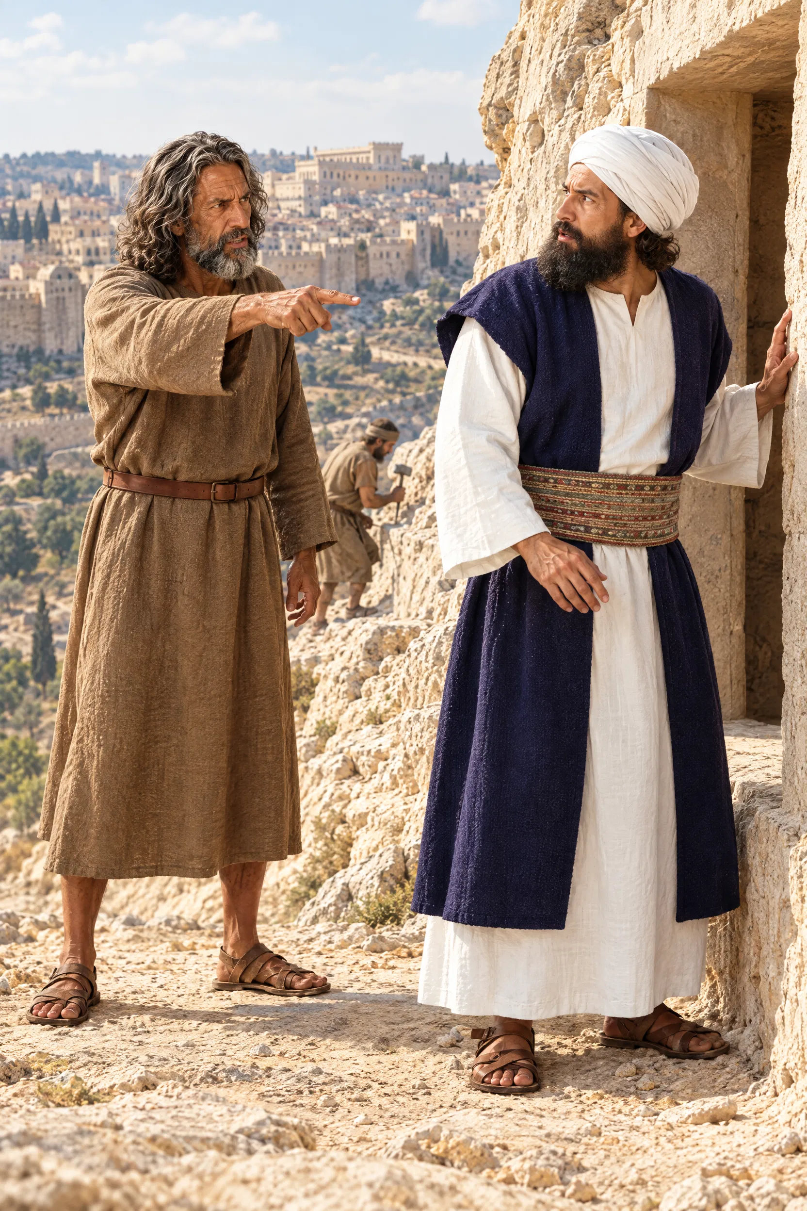 Isaiah Confronts Shebna at His Tomb