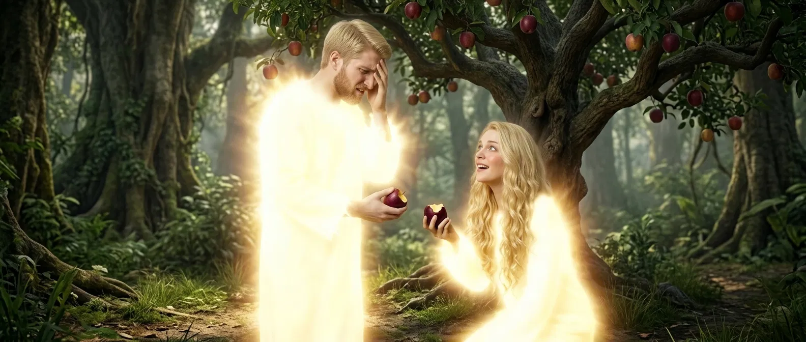 Eve Offers Adam the Fruit in Eden