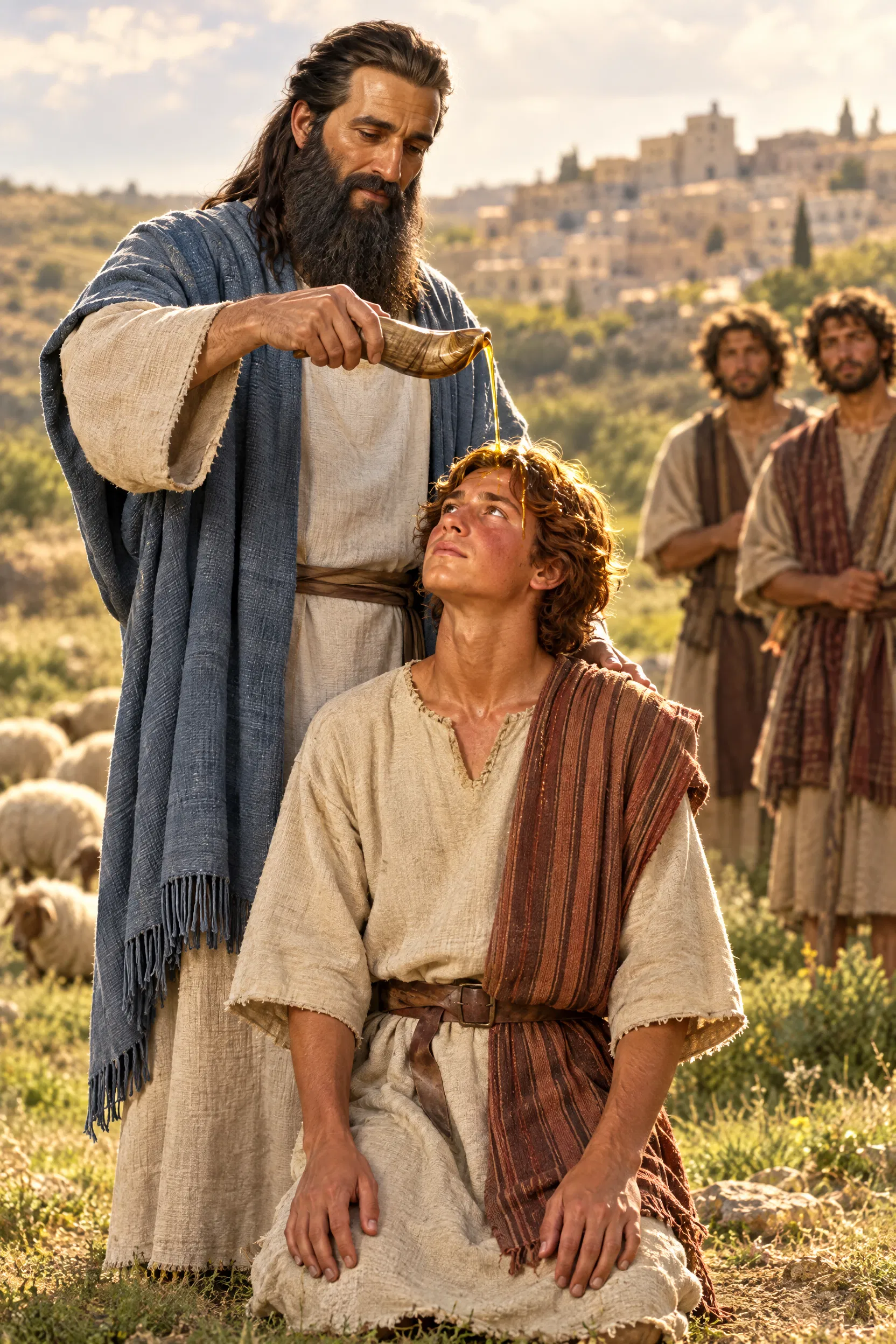 Samuel Anoints the Young David with Oil