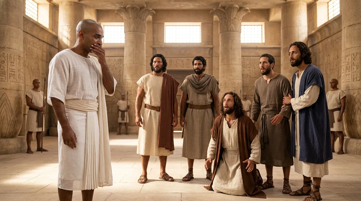 Joseph Weeps as He Reveals Himself to His Brothers