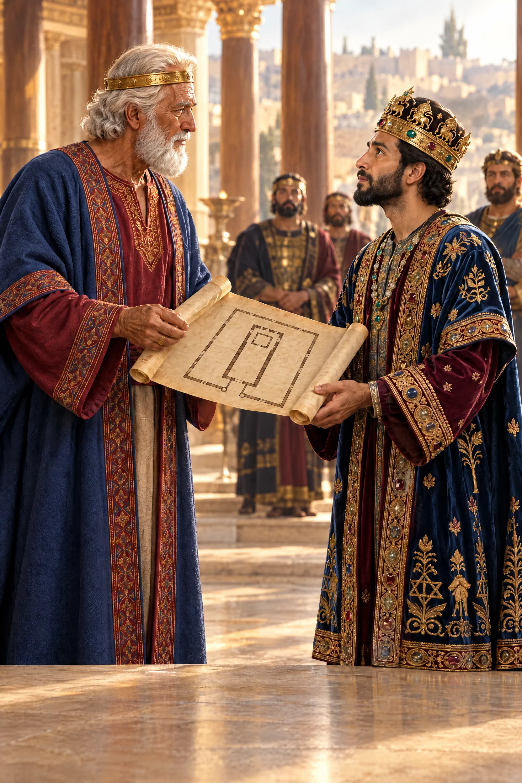 David Gives Solomon the Plan of the Temple
