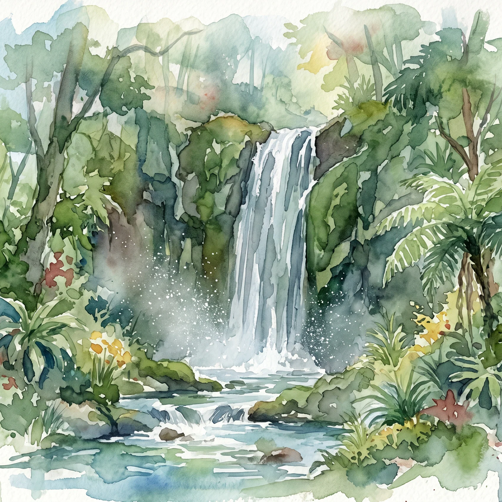 Eden's Flowing Living Waters