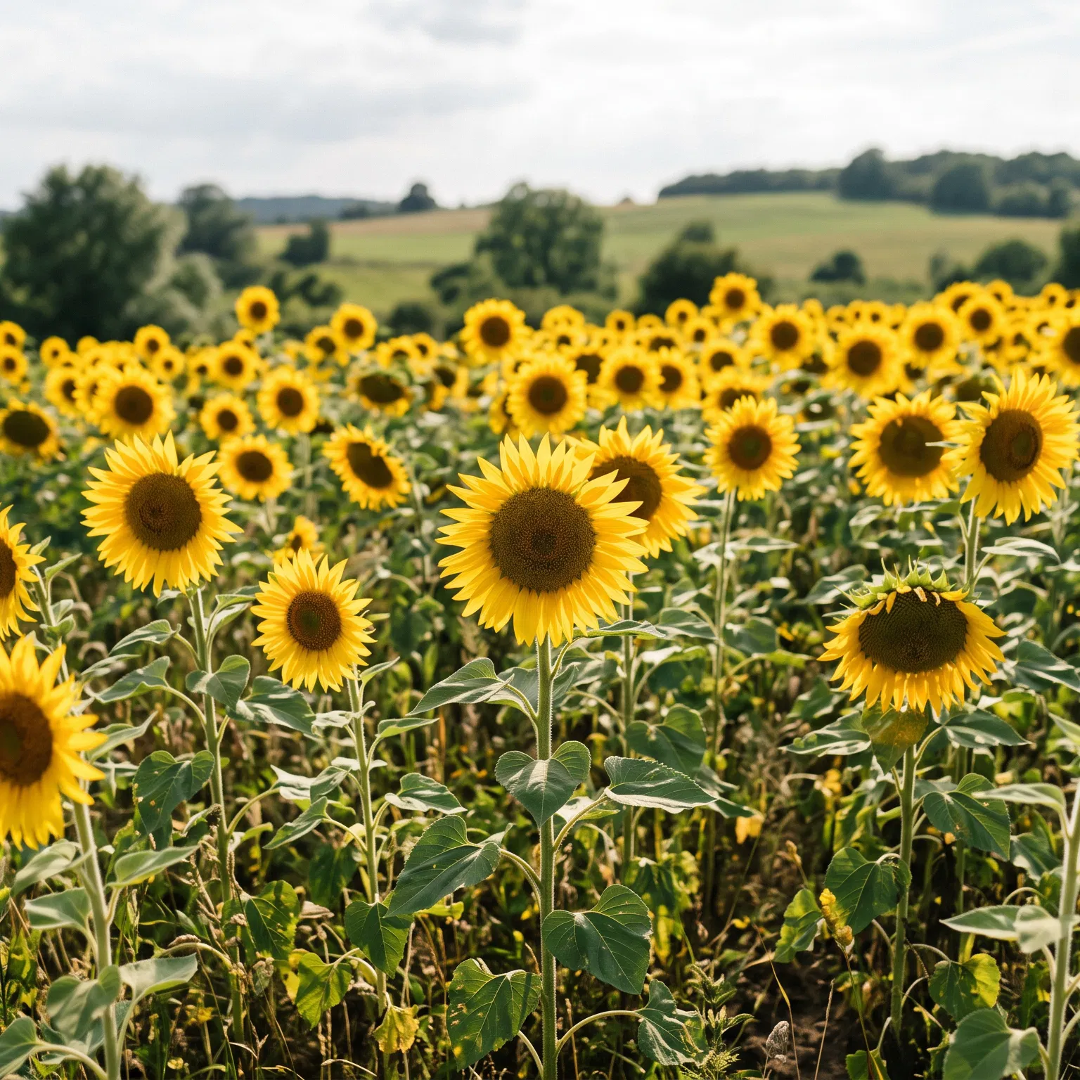 A Field of Sunflowers