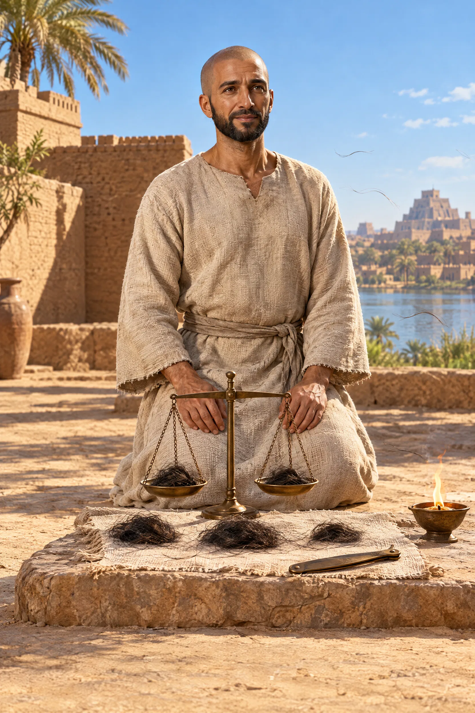 Ezekiel Shaves His Head and Weighs the Hair