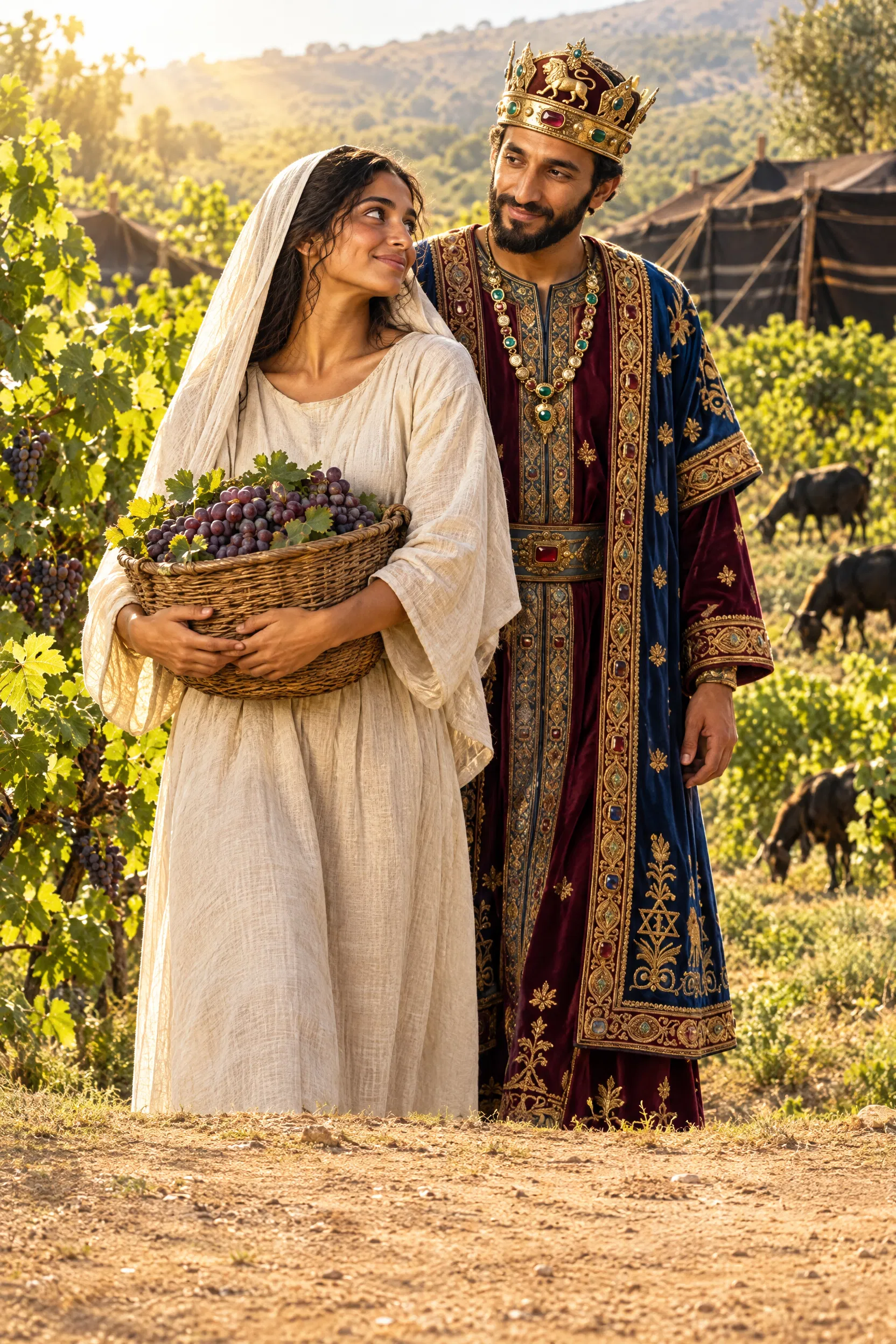 The Bride Shows Solomon Her Vineyard Basket