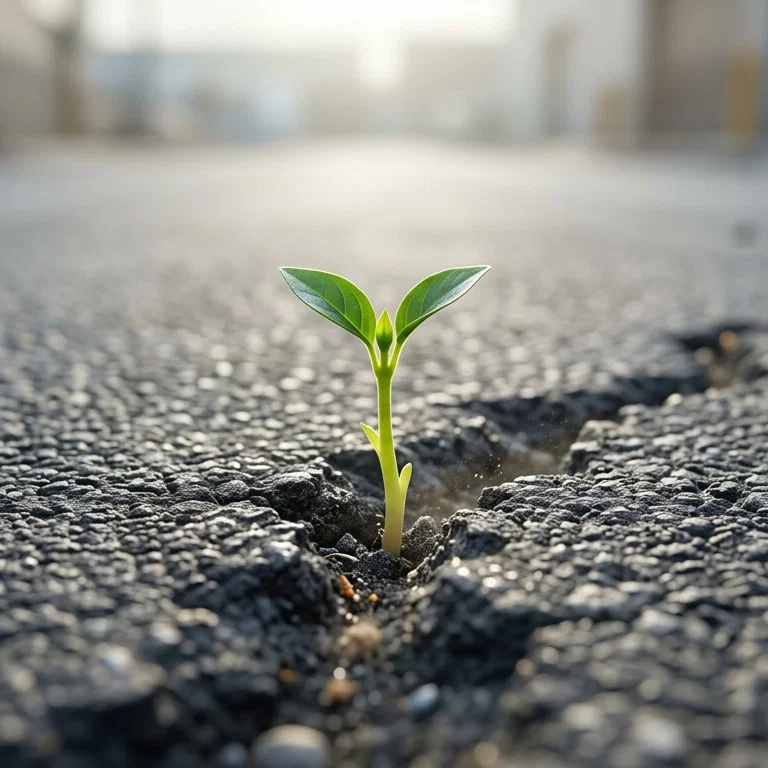 Divine Resilience Amidst The Stone