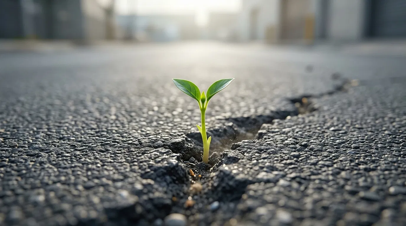 Divine Resilience Amidst The Stone