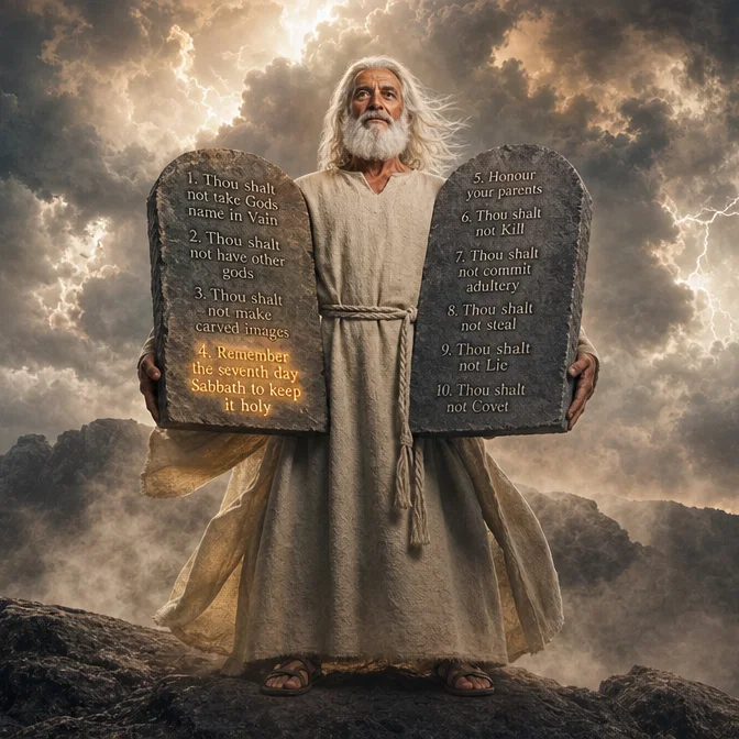 Moses Receives The Sacred Covenant Tablets