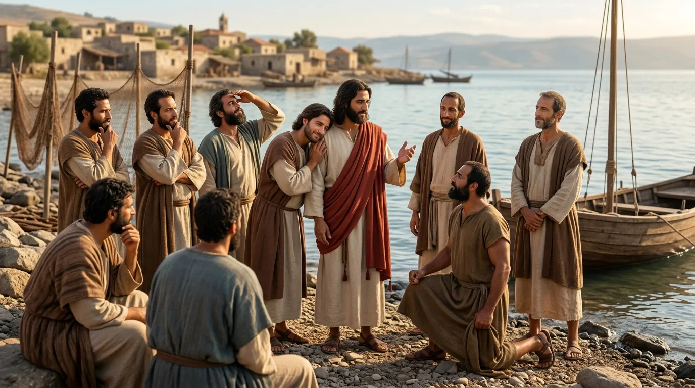 Jesus and His Disciples by the Sea