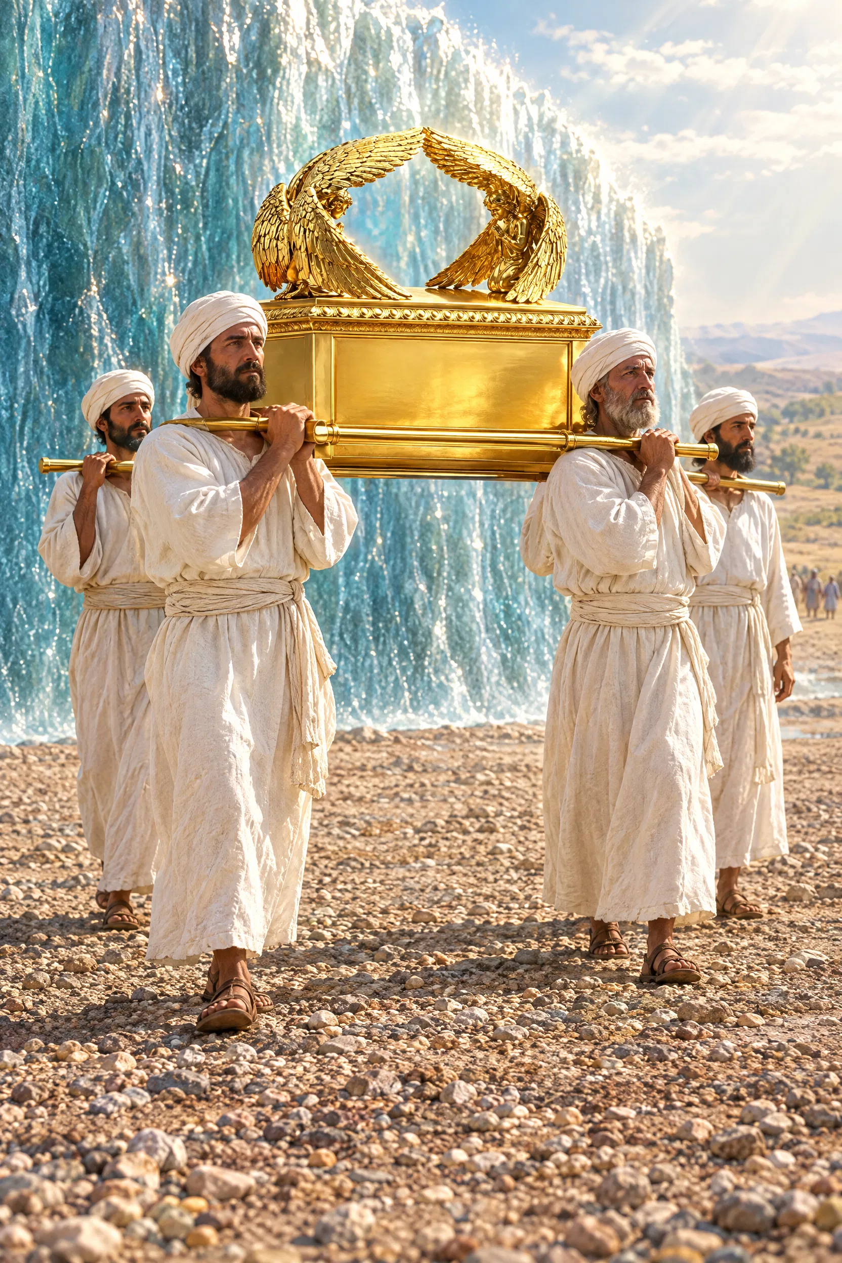 Priests Carry the Ark Into the Jordan
