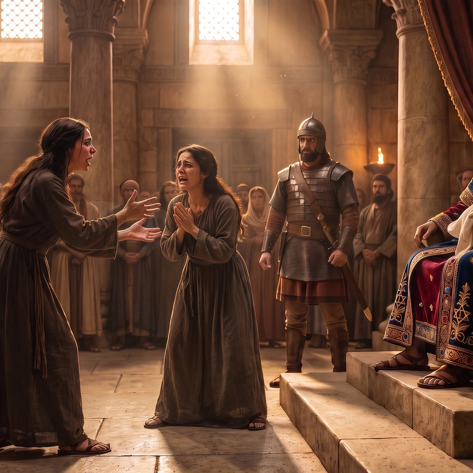 King Solomon Decides the Maternal Dispute