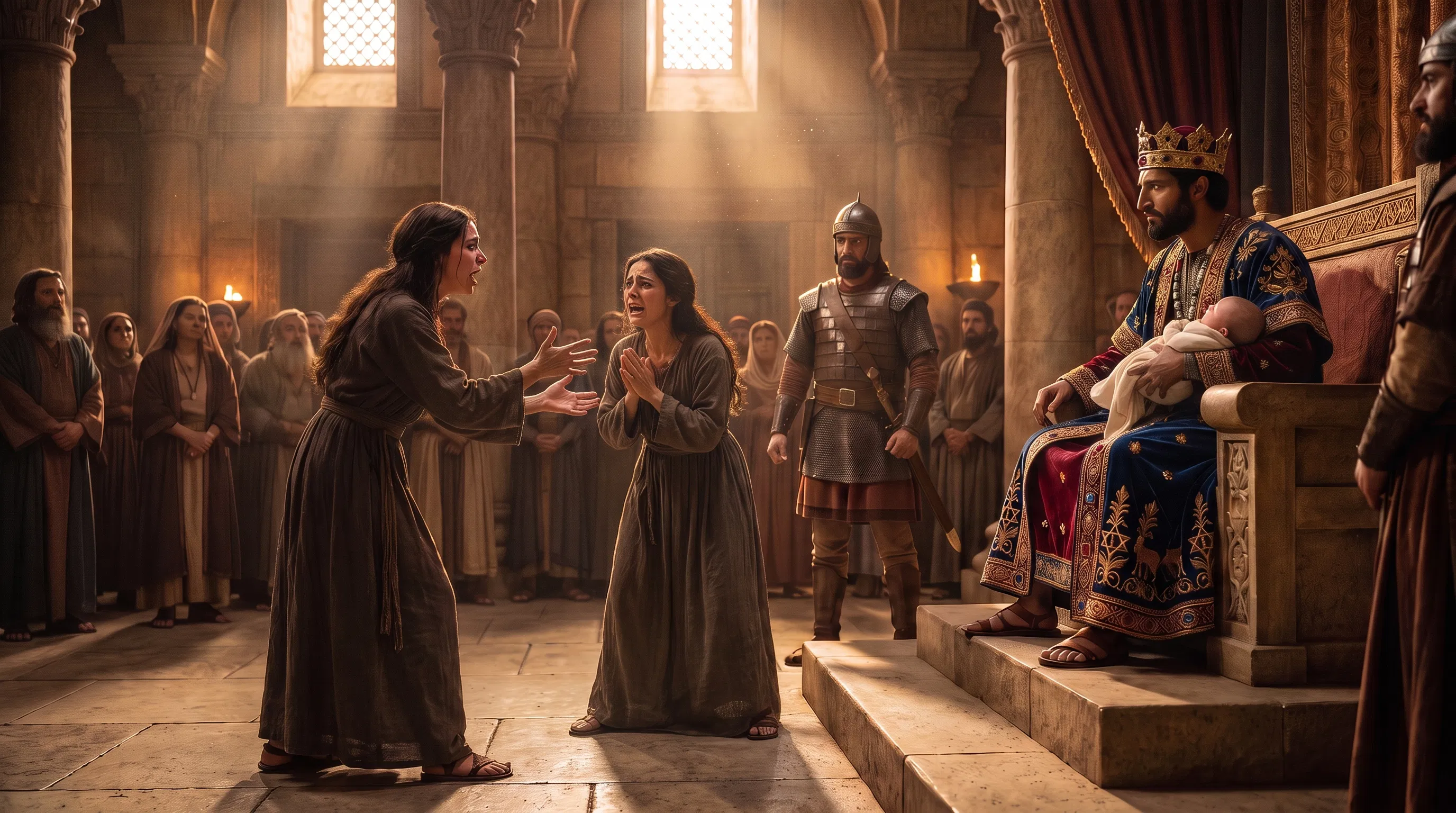 King Solomon Decides the Maternal Dispute