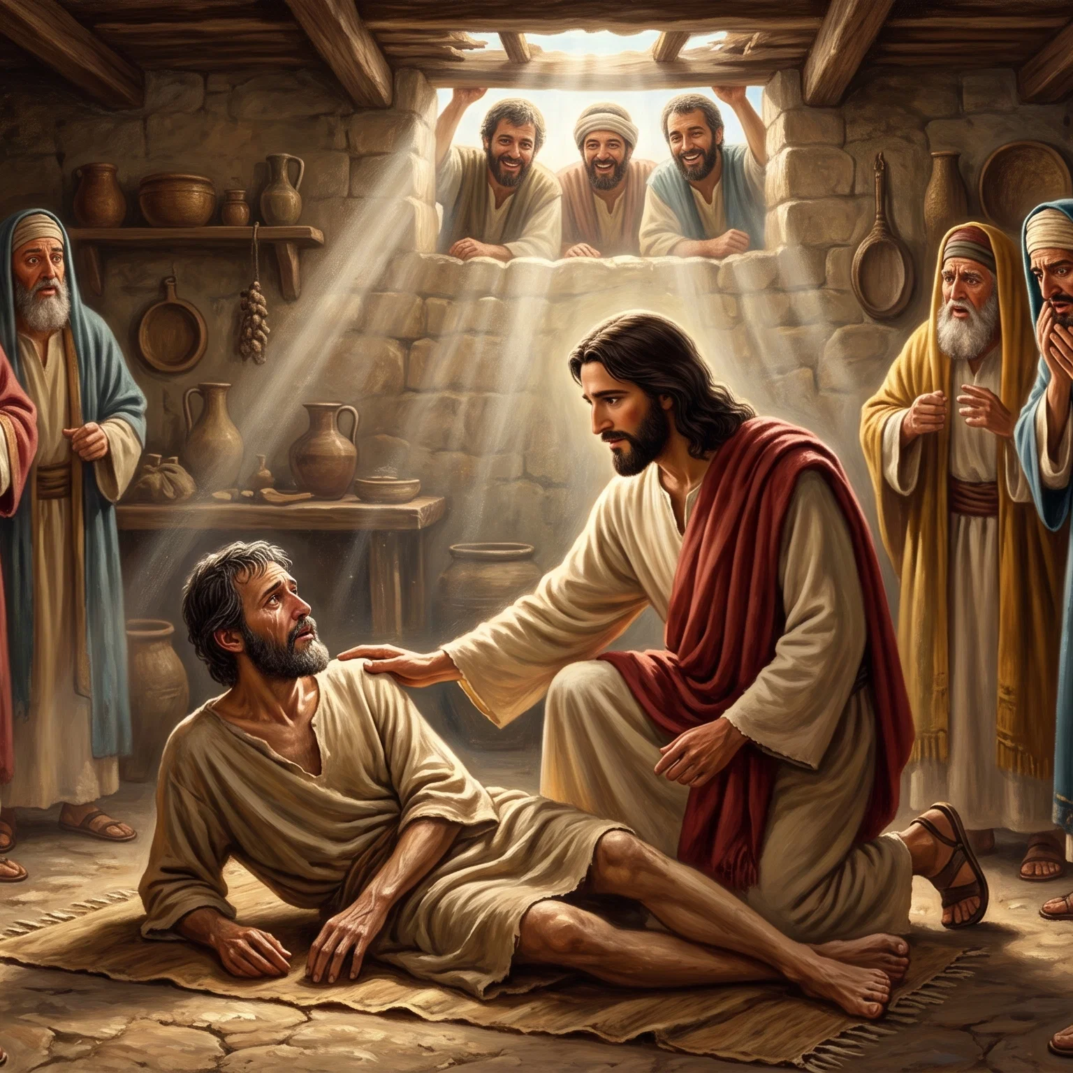Faith Heals the Paralyzed Man