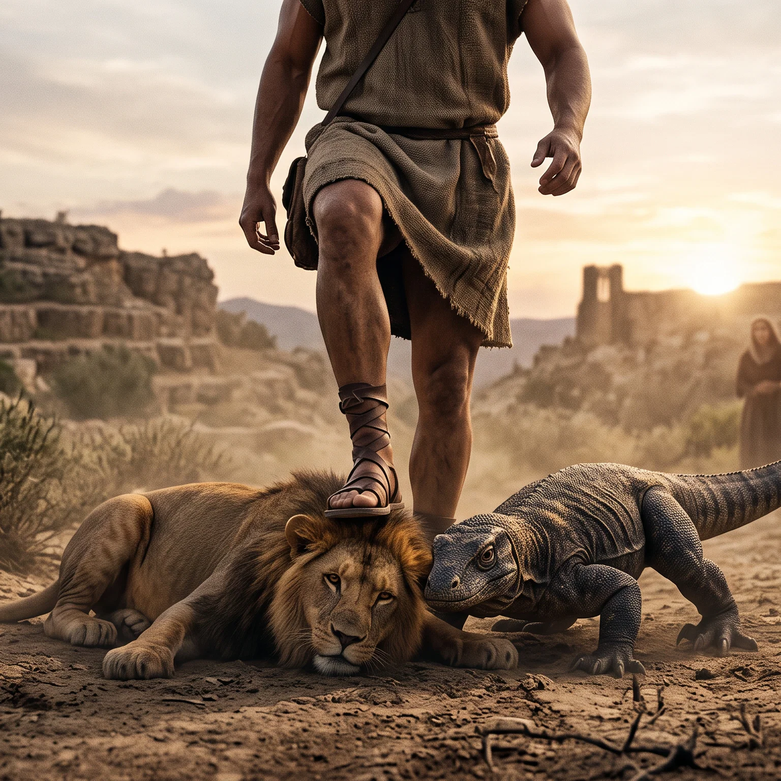 Triumph Over Ancient and Fierce Beasts