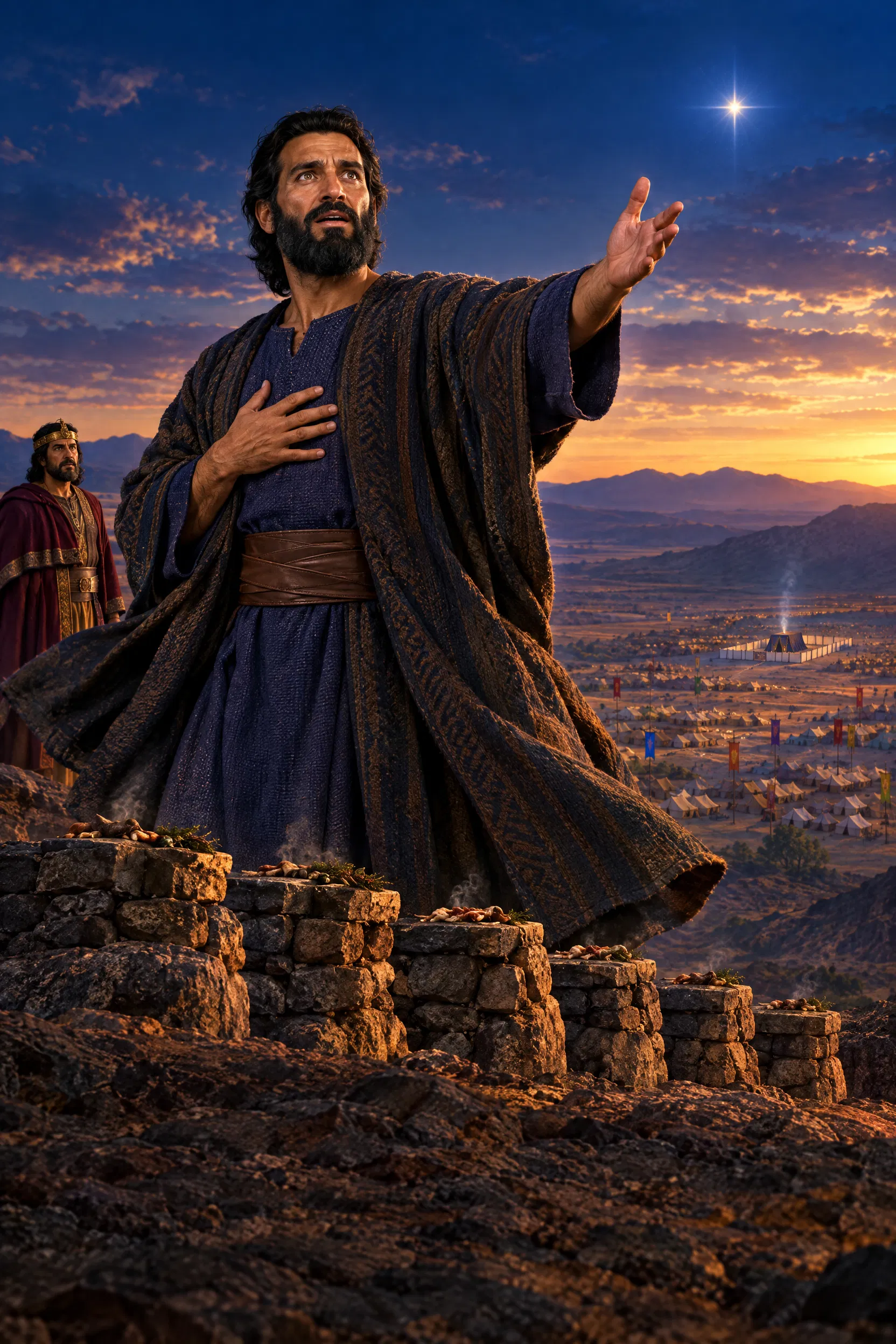 Balaam Sees Israel's Tents and the Rising Star