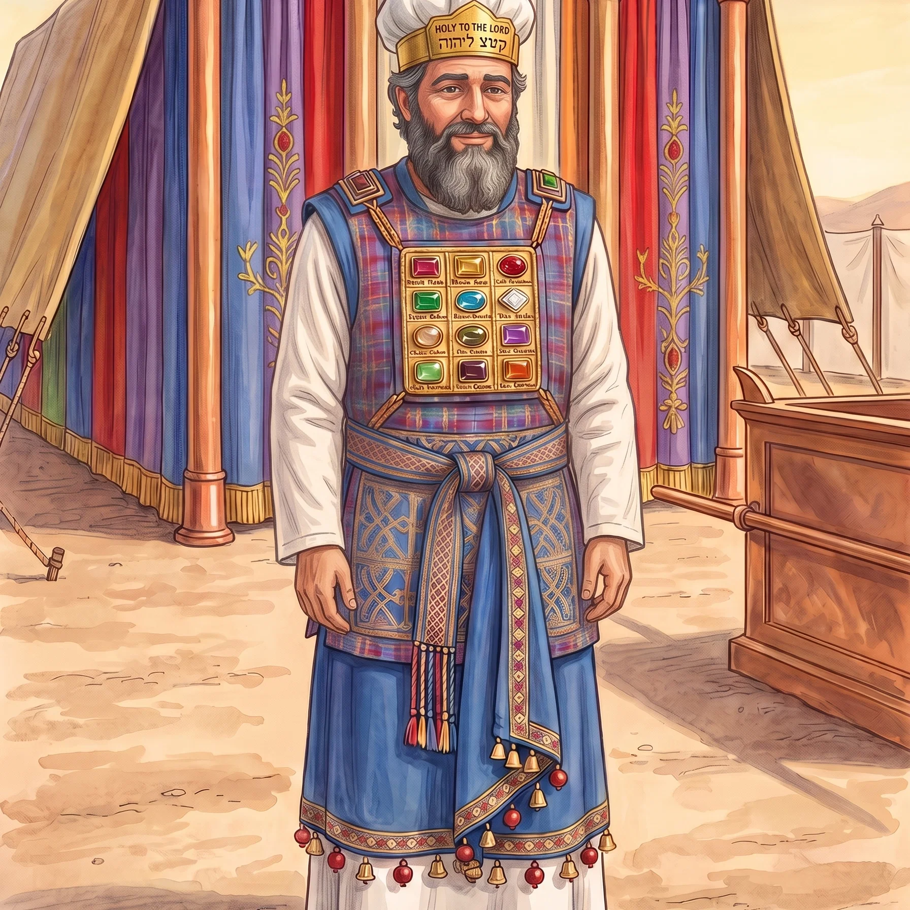 The High Priest Before the Tabernacle