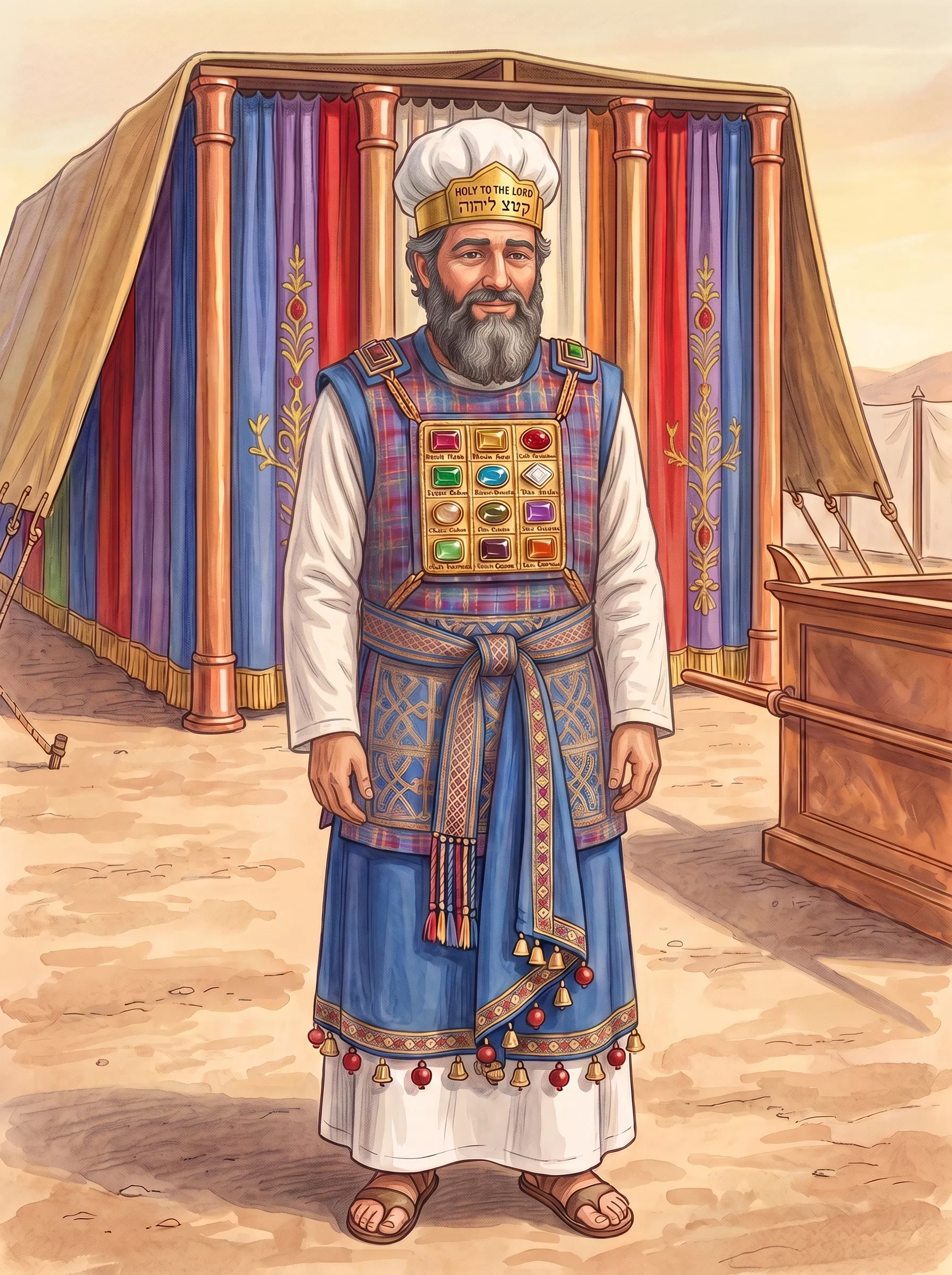 The High Priest Before the Tabernacle