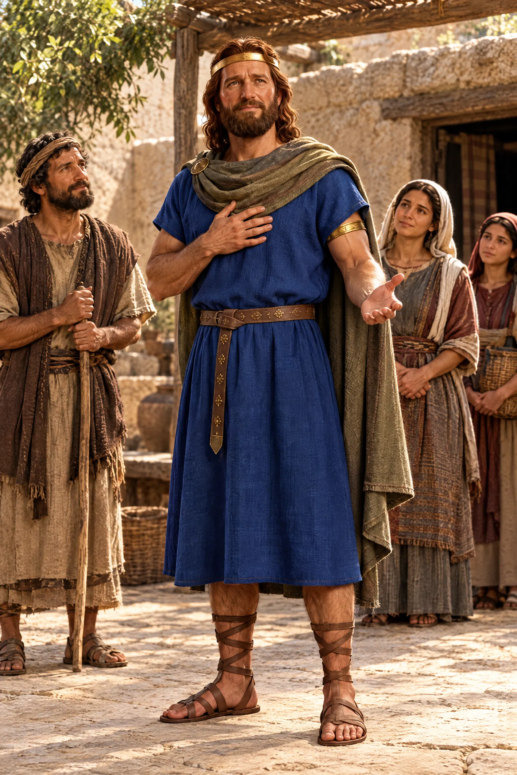 David Judges Justly at His Palace Gate