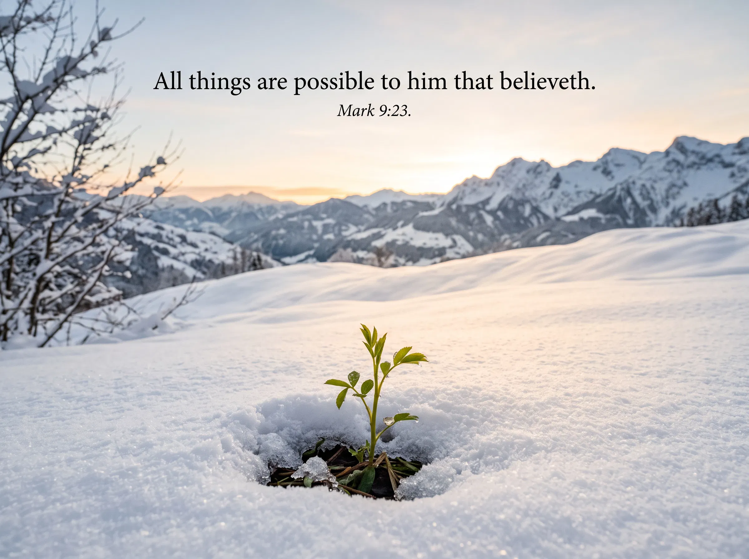 Faith Blooms in Winter Silence