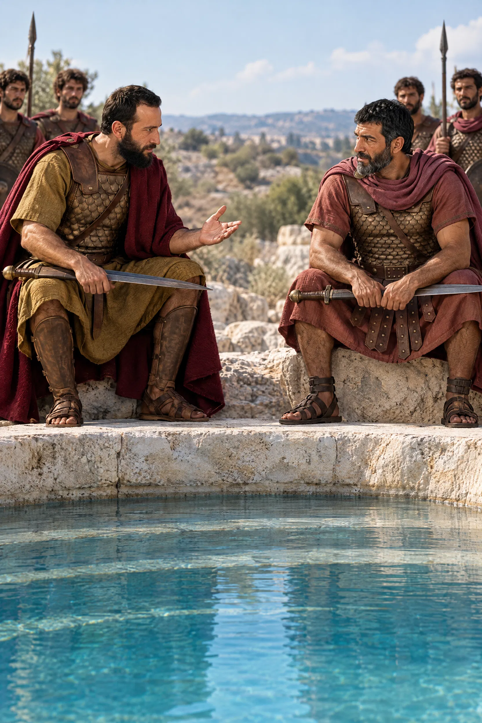 Abner and Joab Face Off at Gibeon Pool
