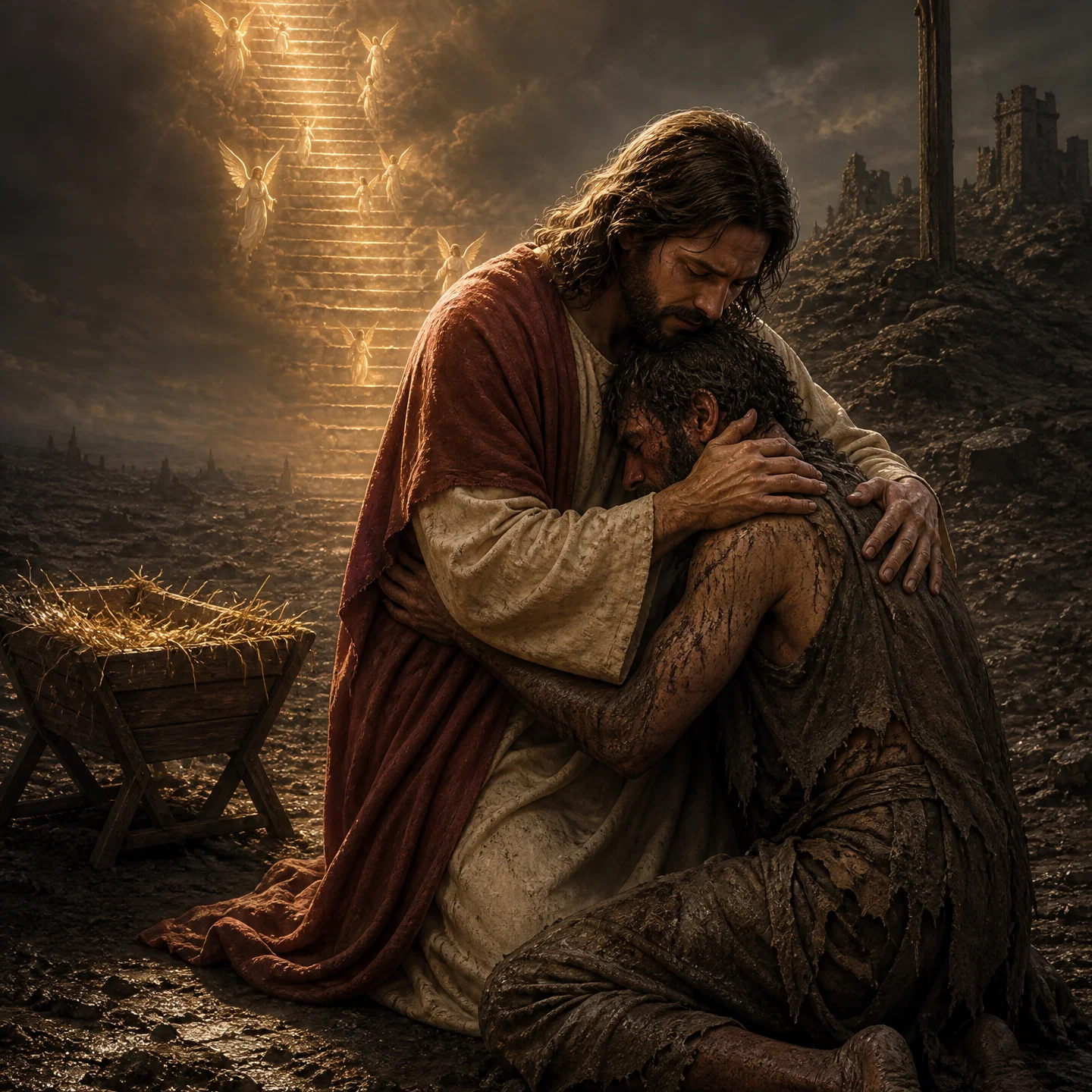 Divine Redemption Amidst Earthly Shadows