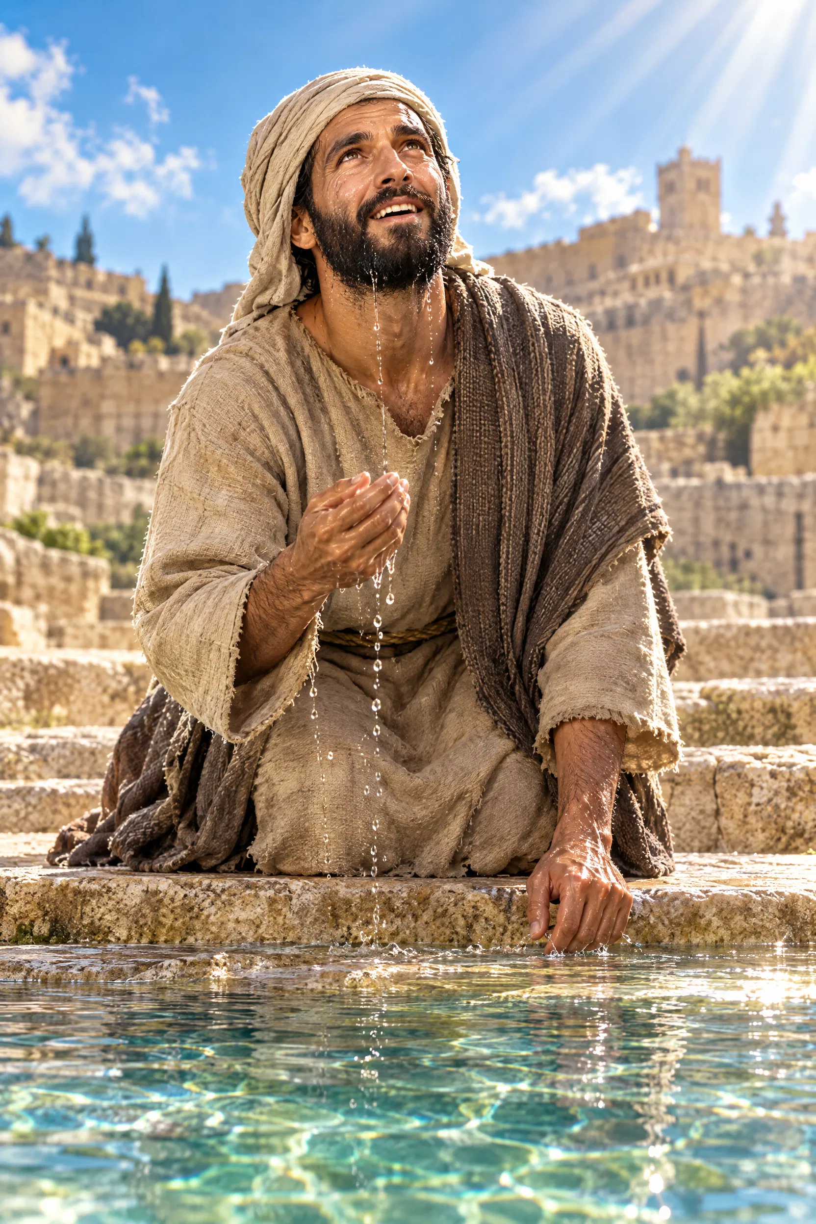 The Blind Man Washes in the Pool of Siloam