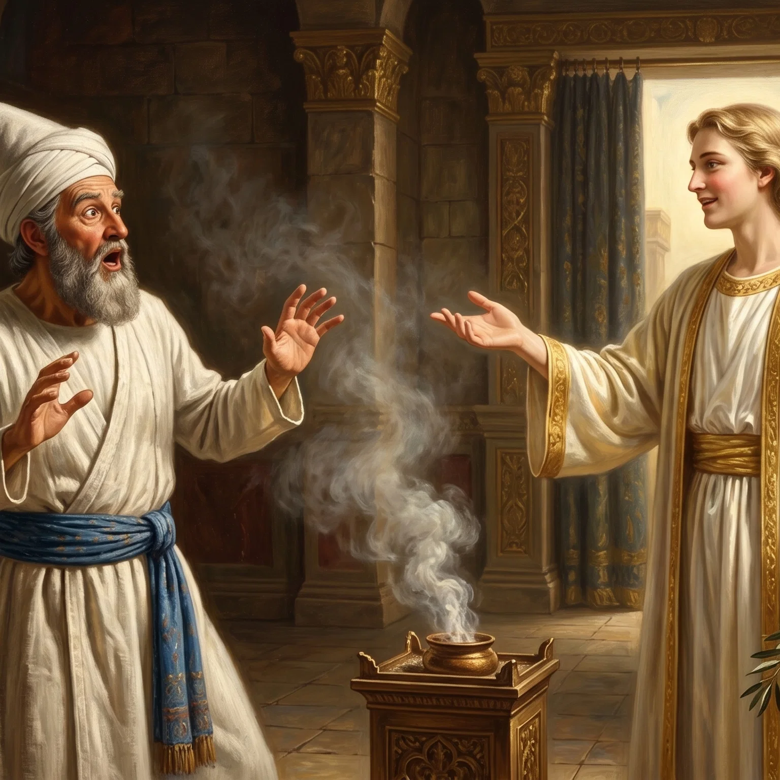 The Angel Announces Tidings to Zacharias