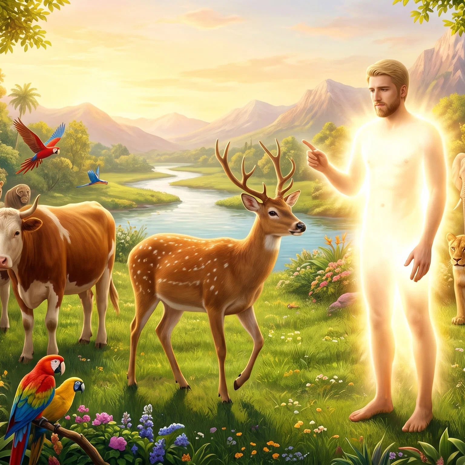Adam Naming the Creatures of Eden