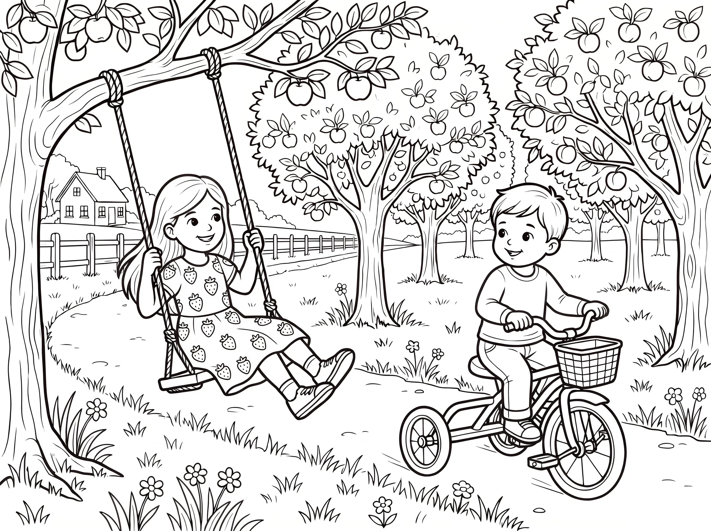 Innocence Amidst the Ancient Orchard