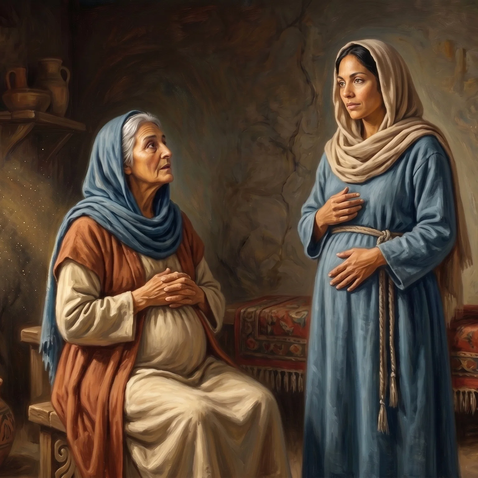 The Joyful Meeting of Two Mothers
