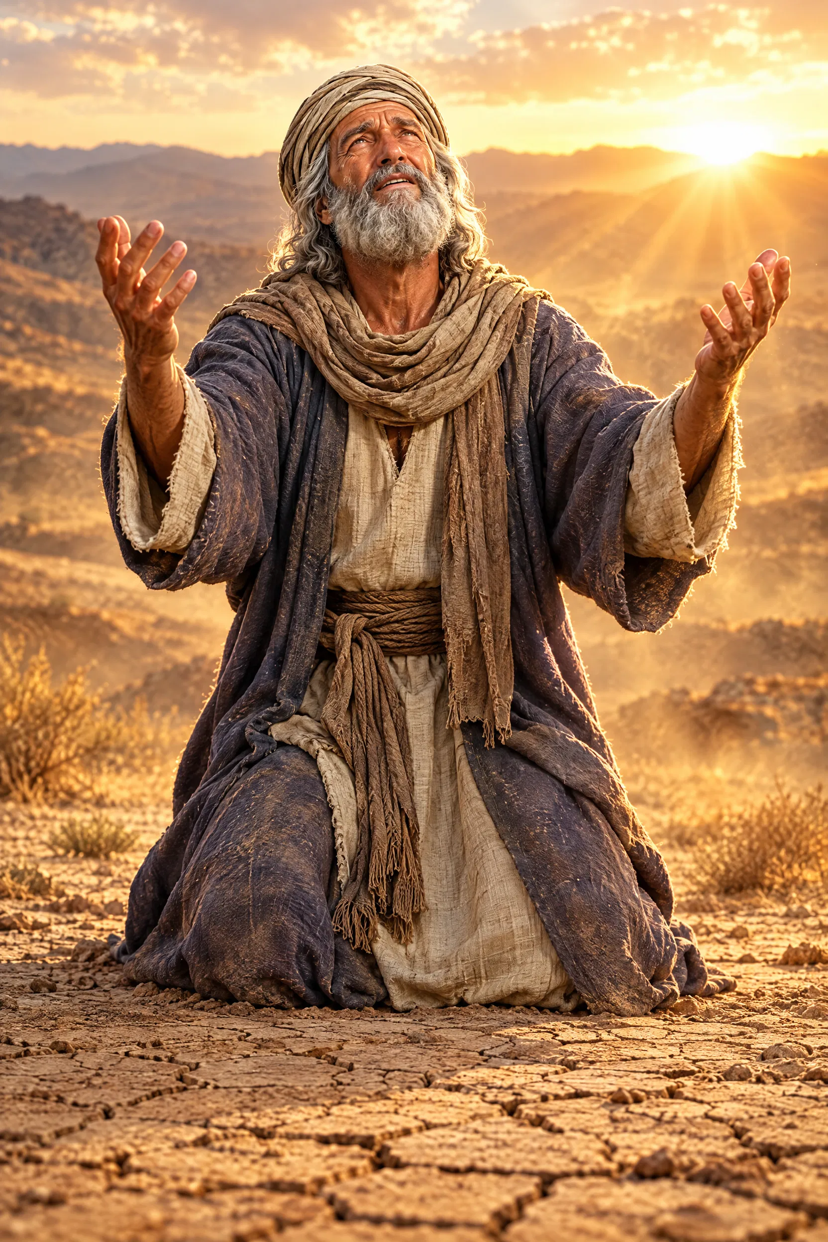 David Stretches Out His Hands in the Wilderness