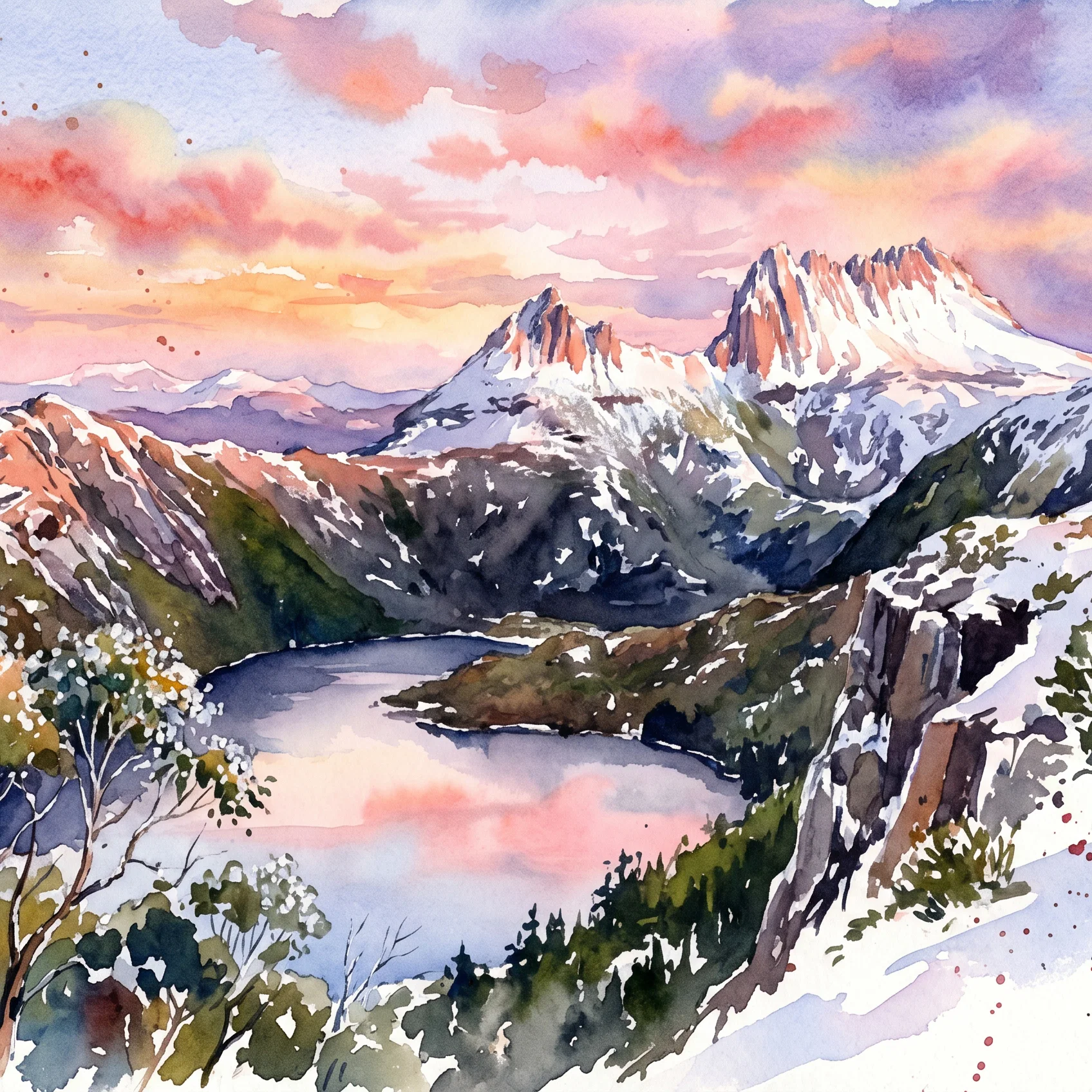 Divine Light Over Cradle Mountain