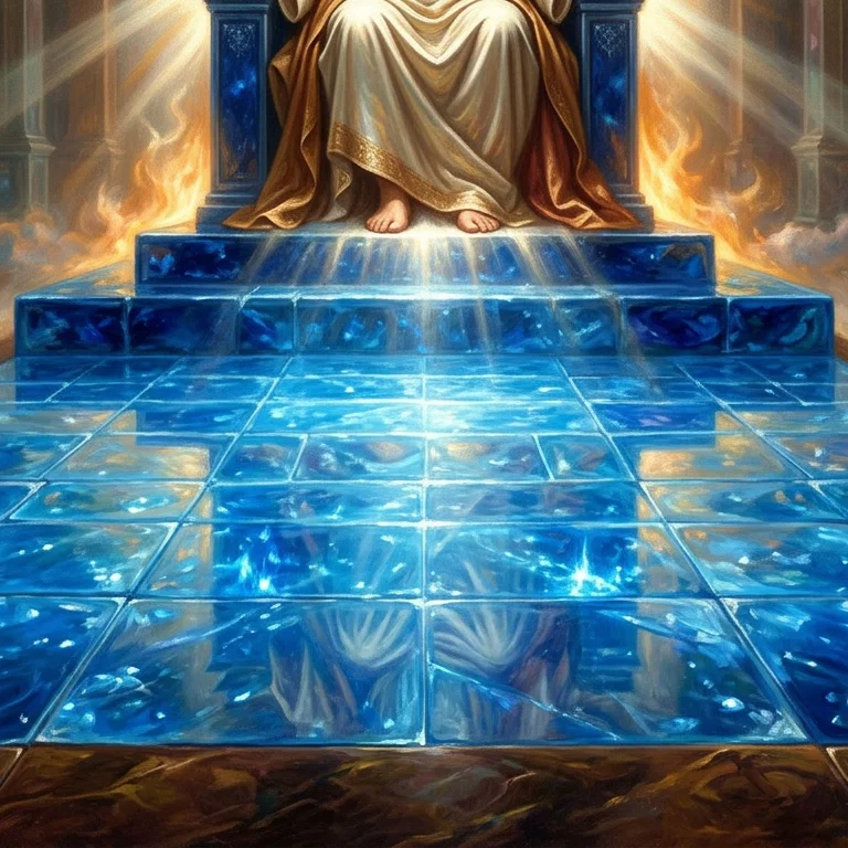The Celestial Sapphire Pavement of Heaven