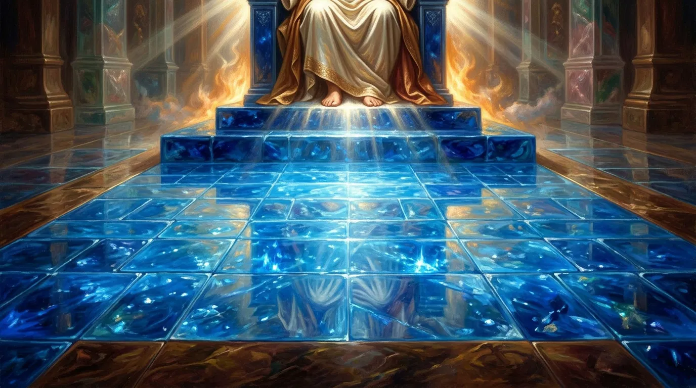 Sapphire Pavement Beneath God's Throne