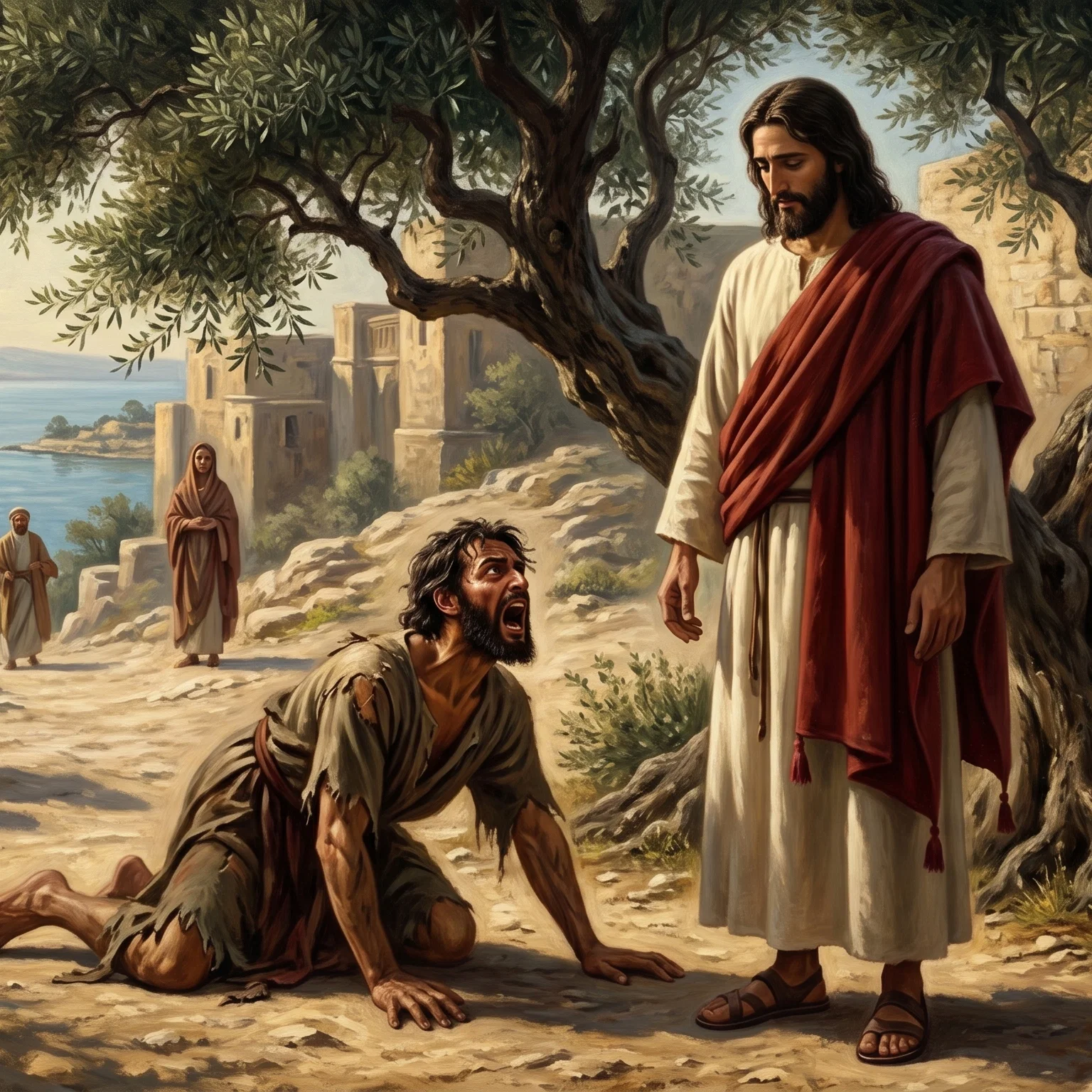 Deliverance at the Gadarene Shore