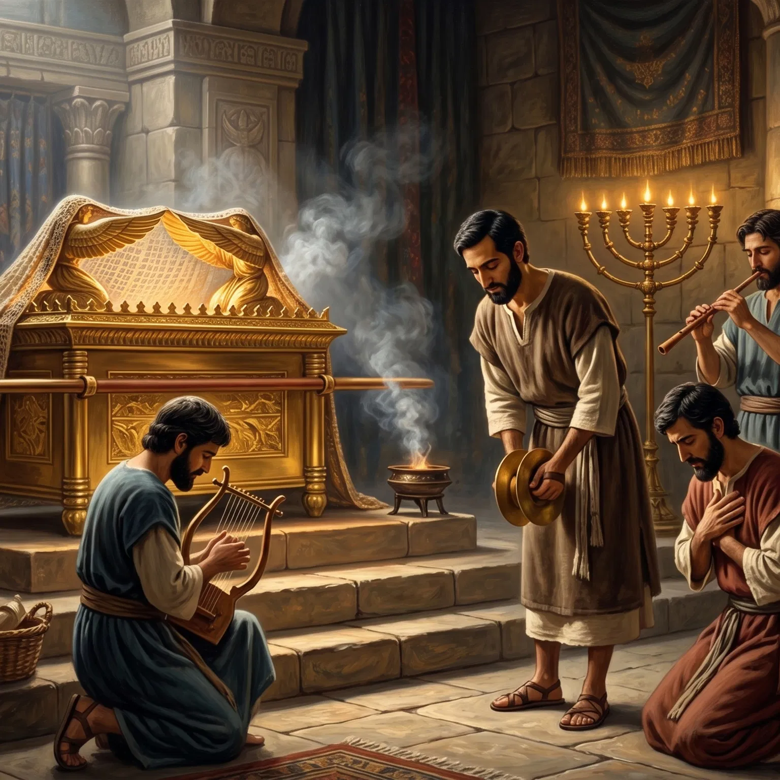Levites Ministering Before the Ark