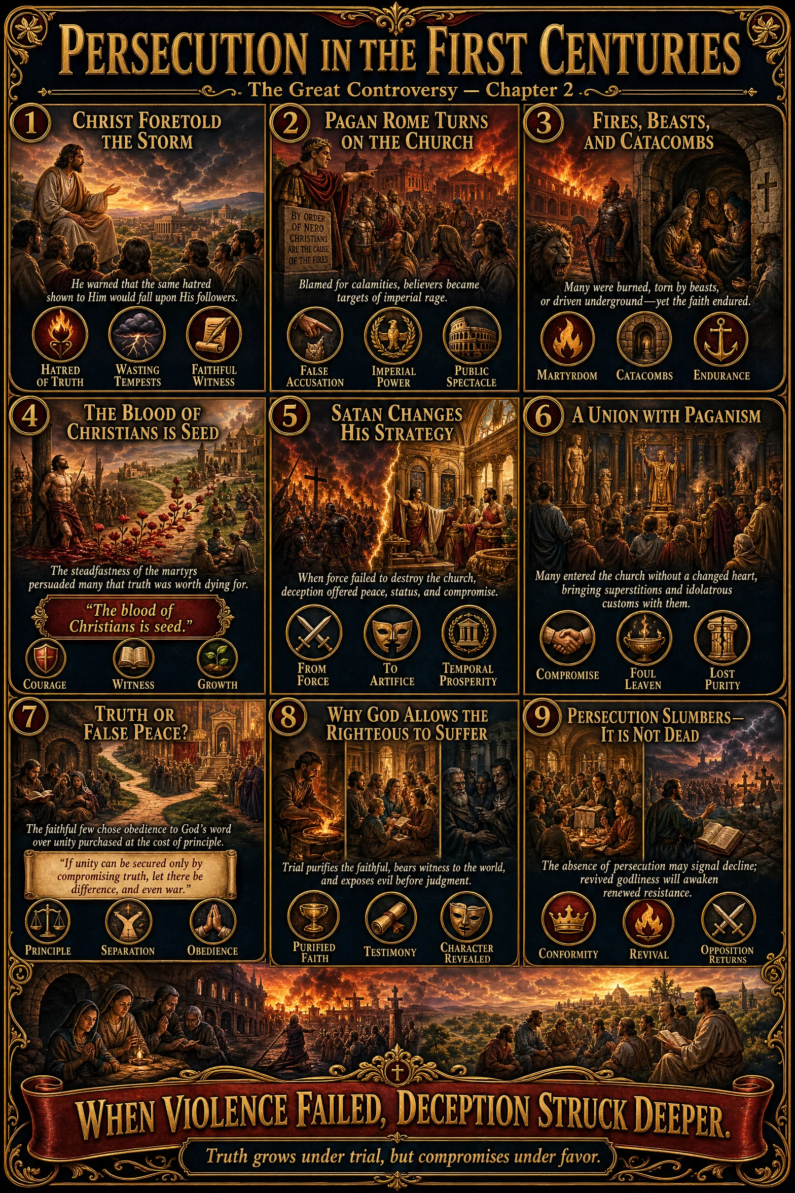 The Great Controversy Chapter Two Infographic