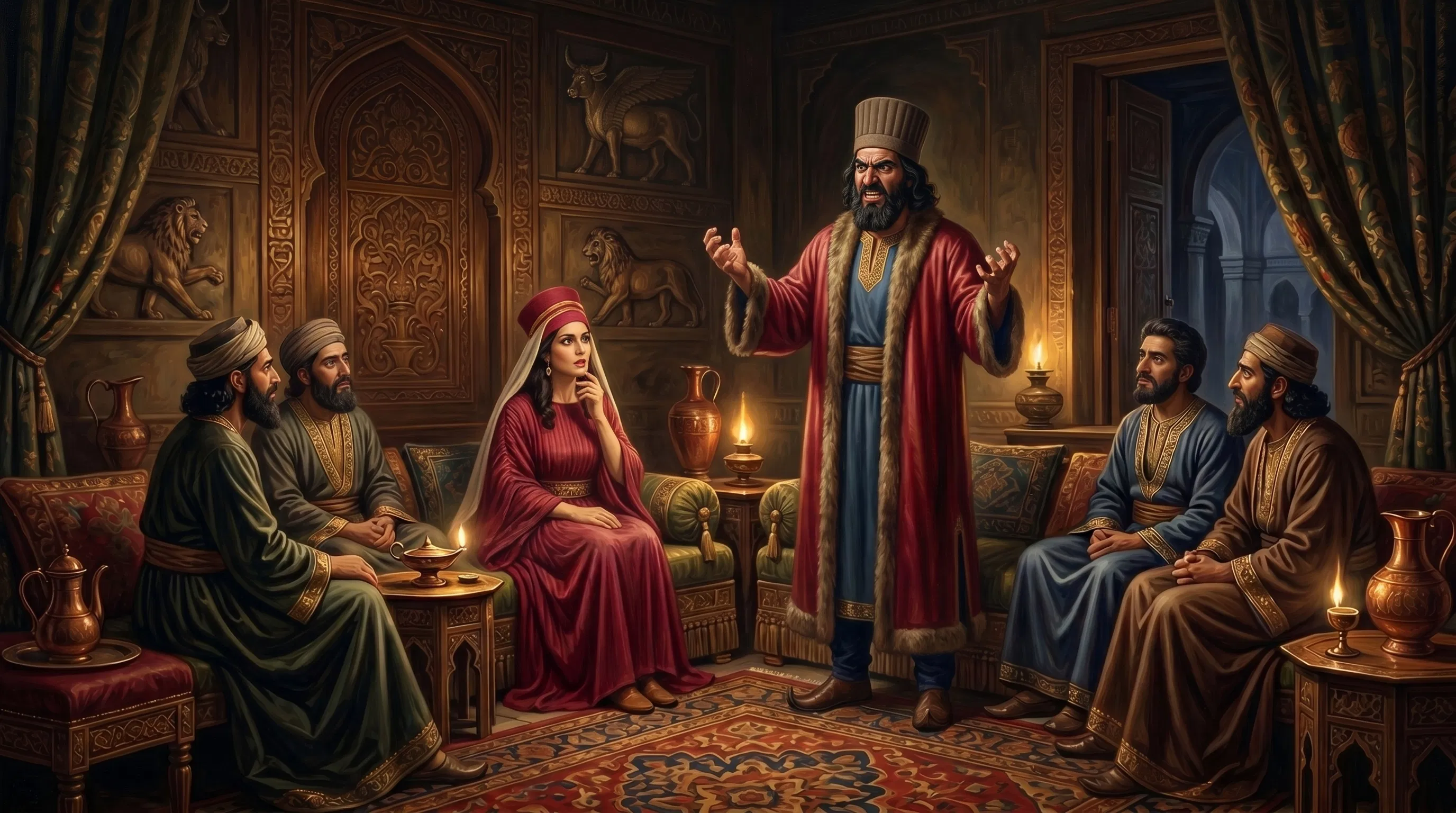 Haman Plots Within His Inner Circle