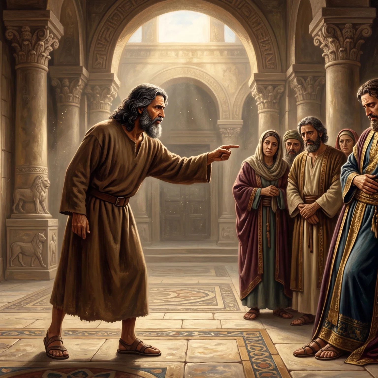 The Prophet Confronts the Royal Court