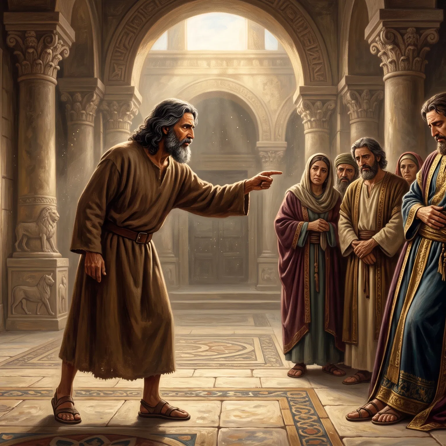 The Prophet Confronts the Royal Court