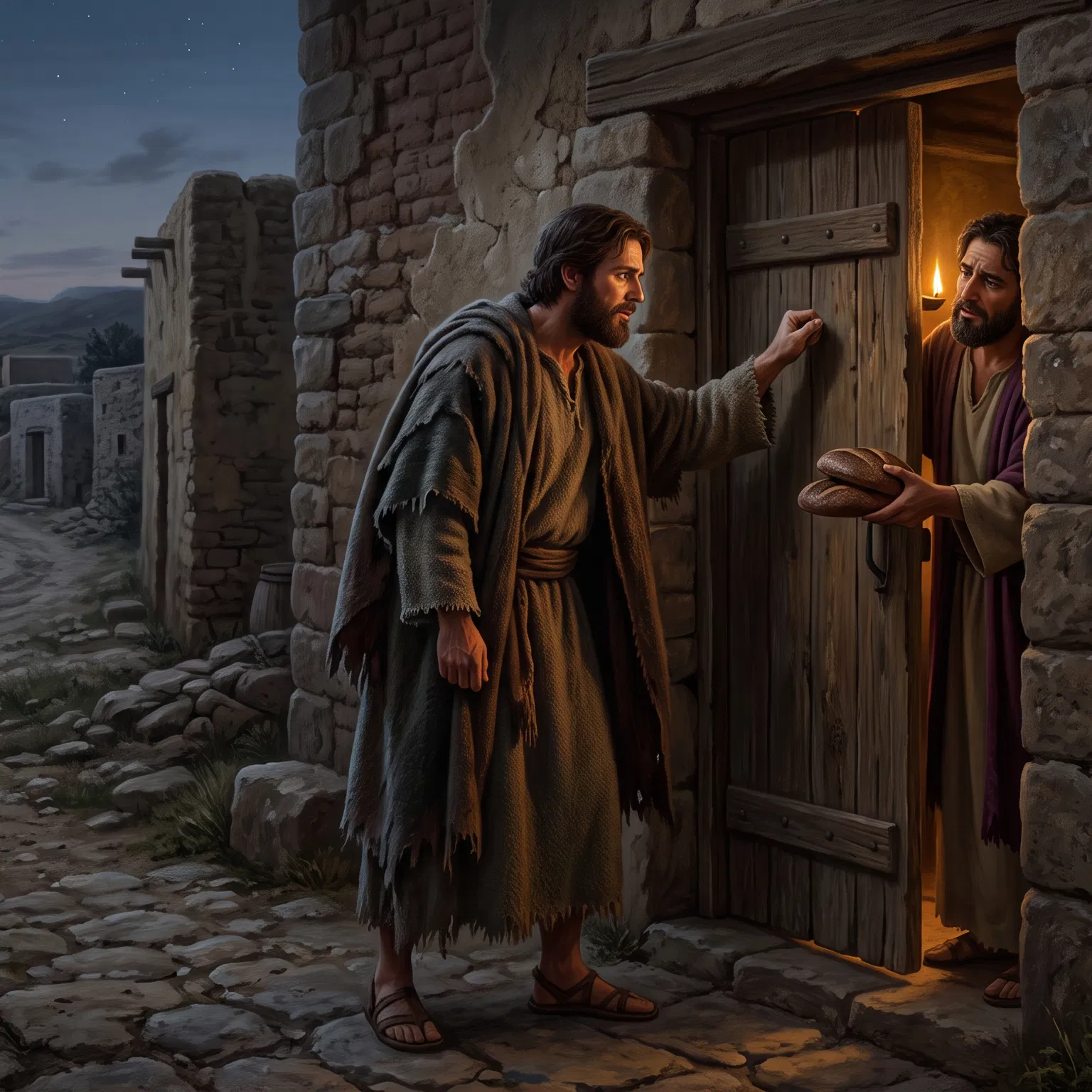 The Friend at Midnight Receives Loaves of Bread