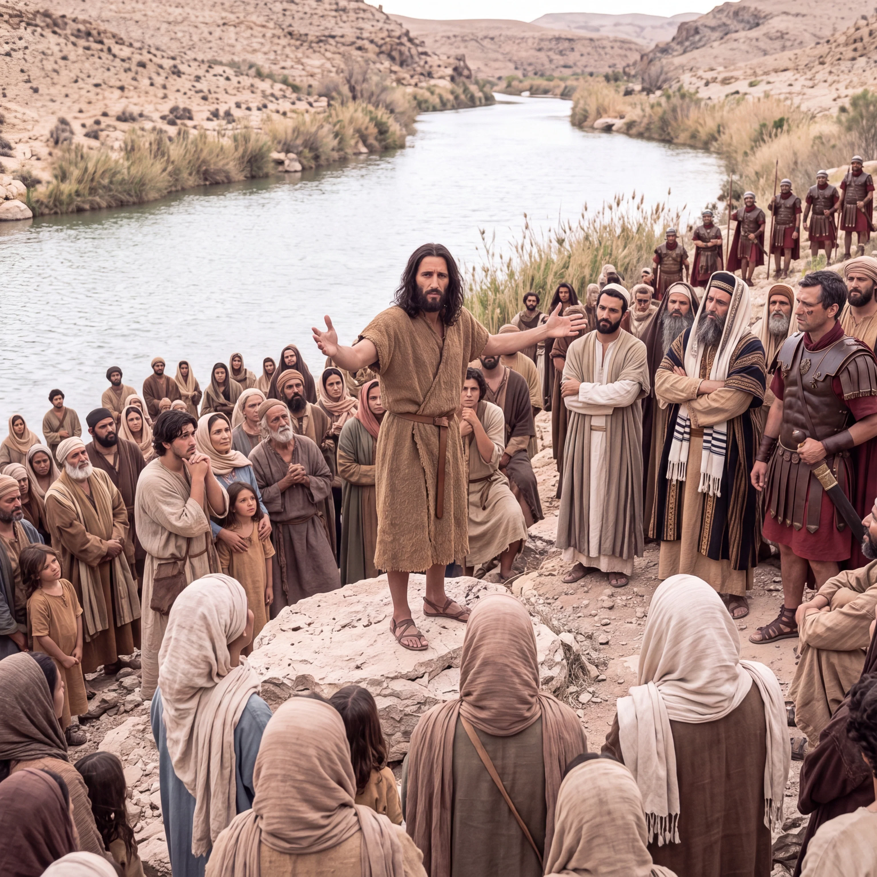 Multitudes Gathering Beside the Jordan