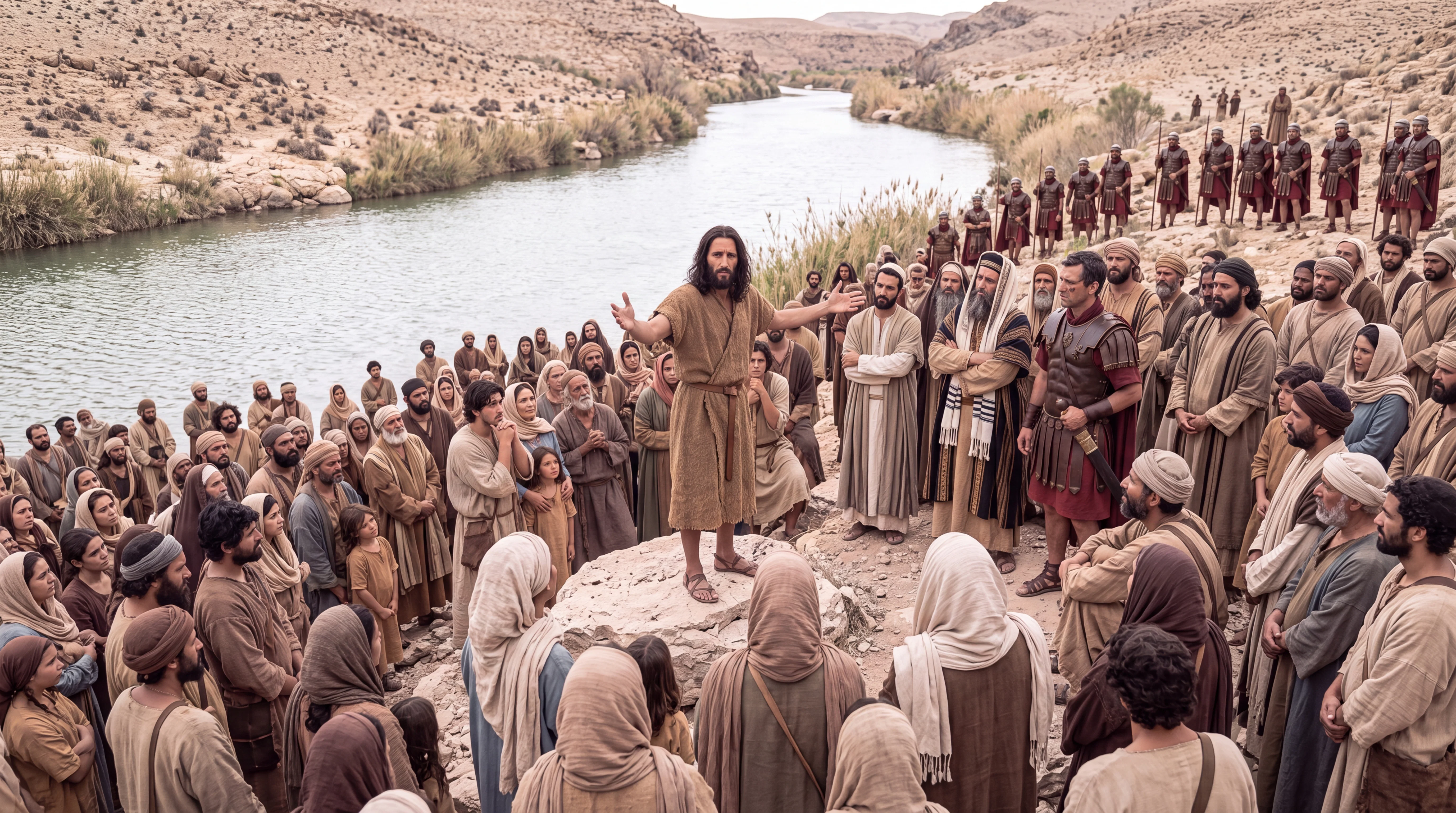 Multitudes Gathering Beside the Jordan