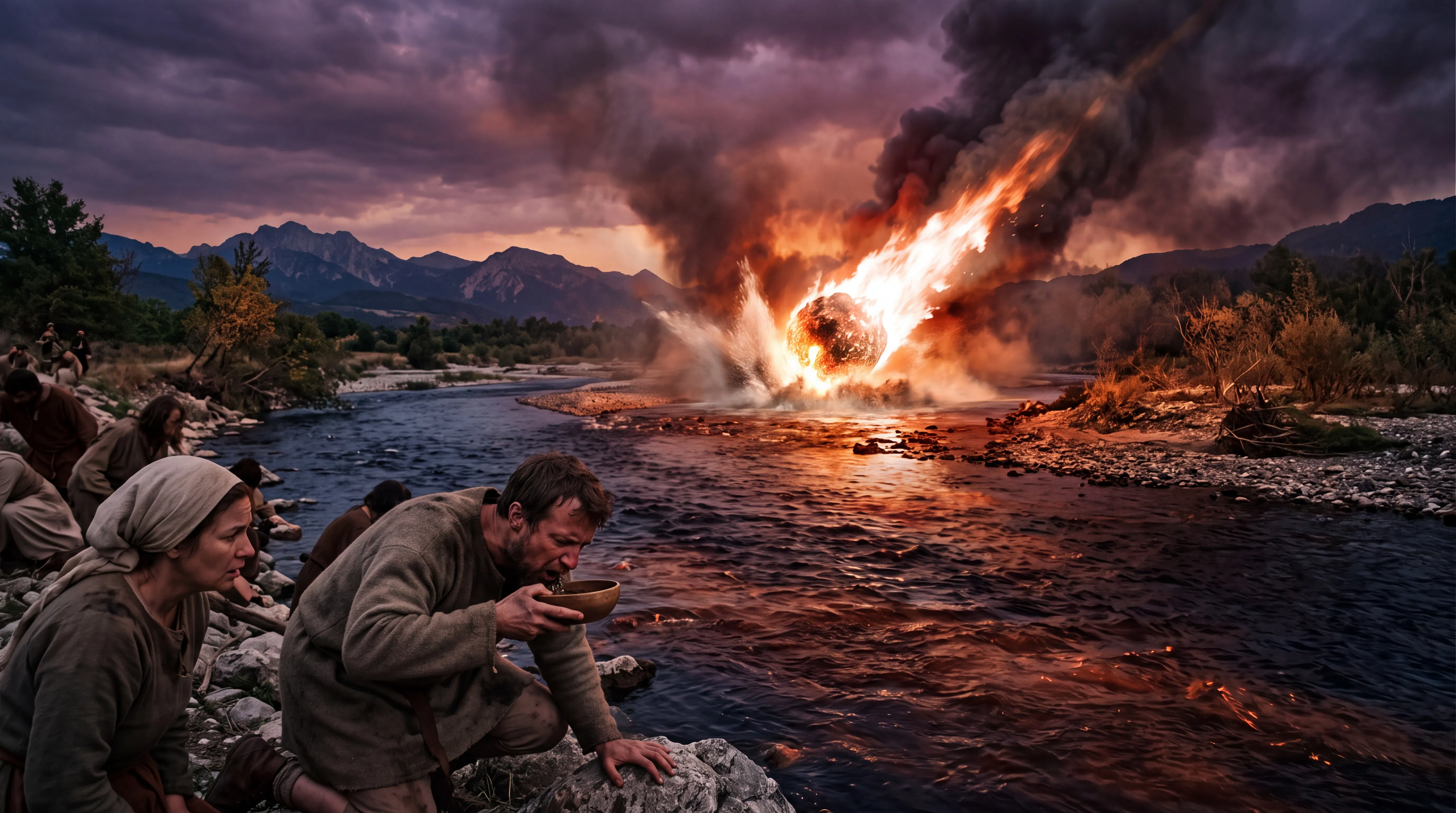 The Burning Star Falls on the Rivers