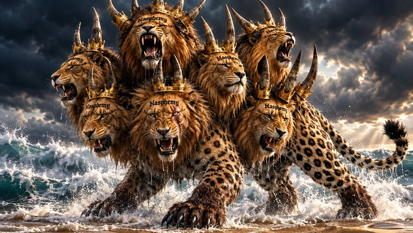 Seven-Headed Sea Beast of Revelation 13