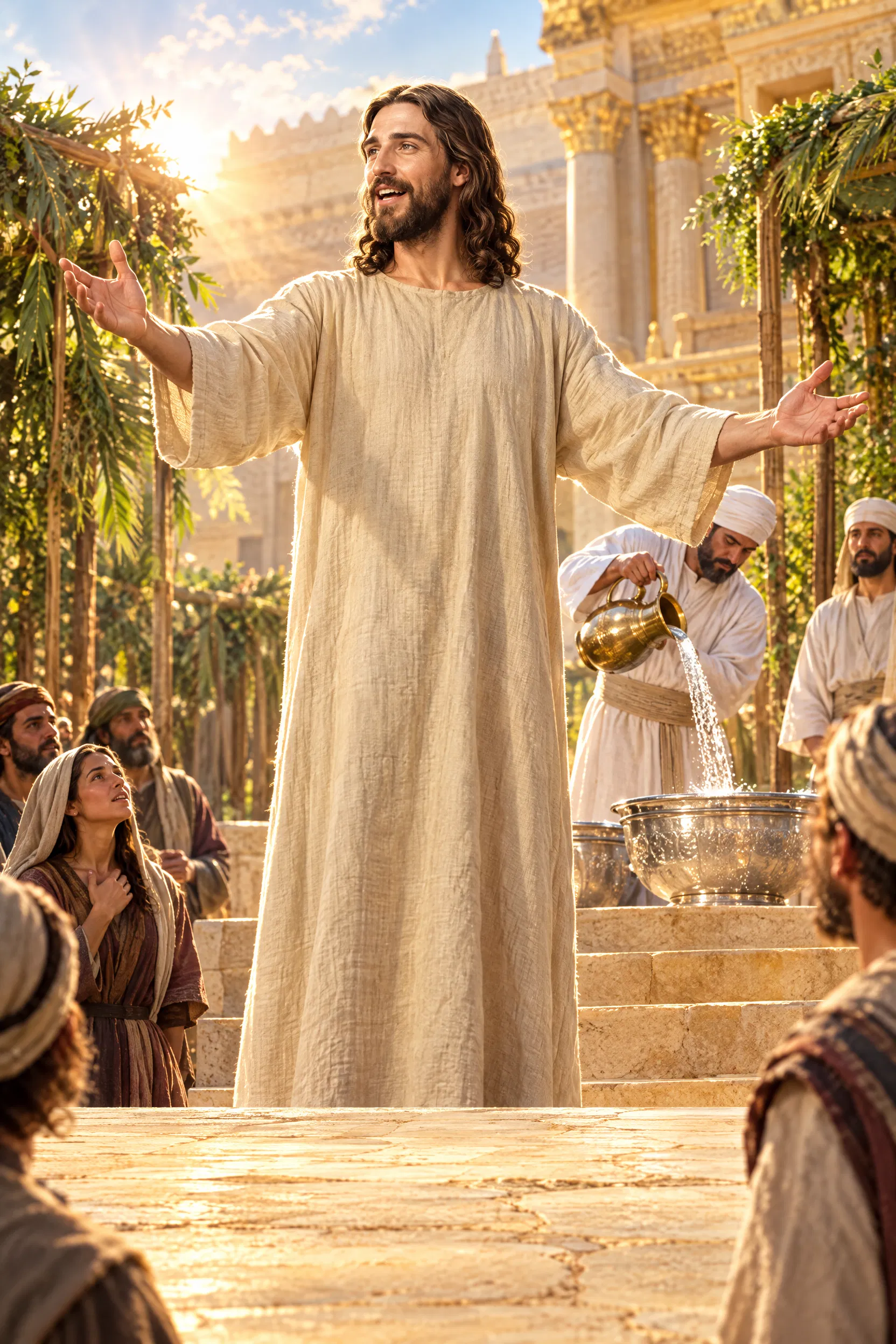 Jesus Calls the Thirsty at the Feast of Tabernacles