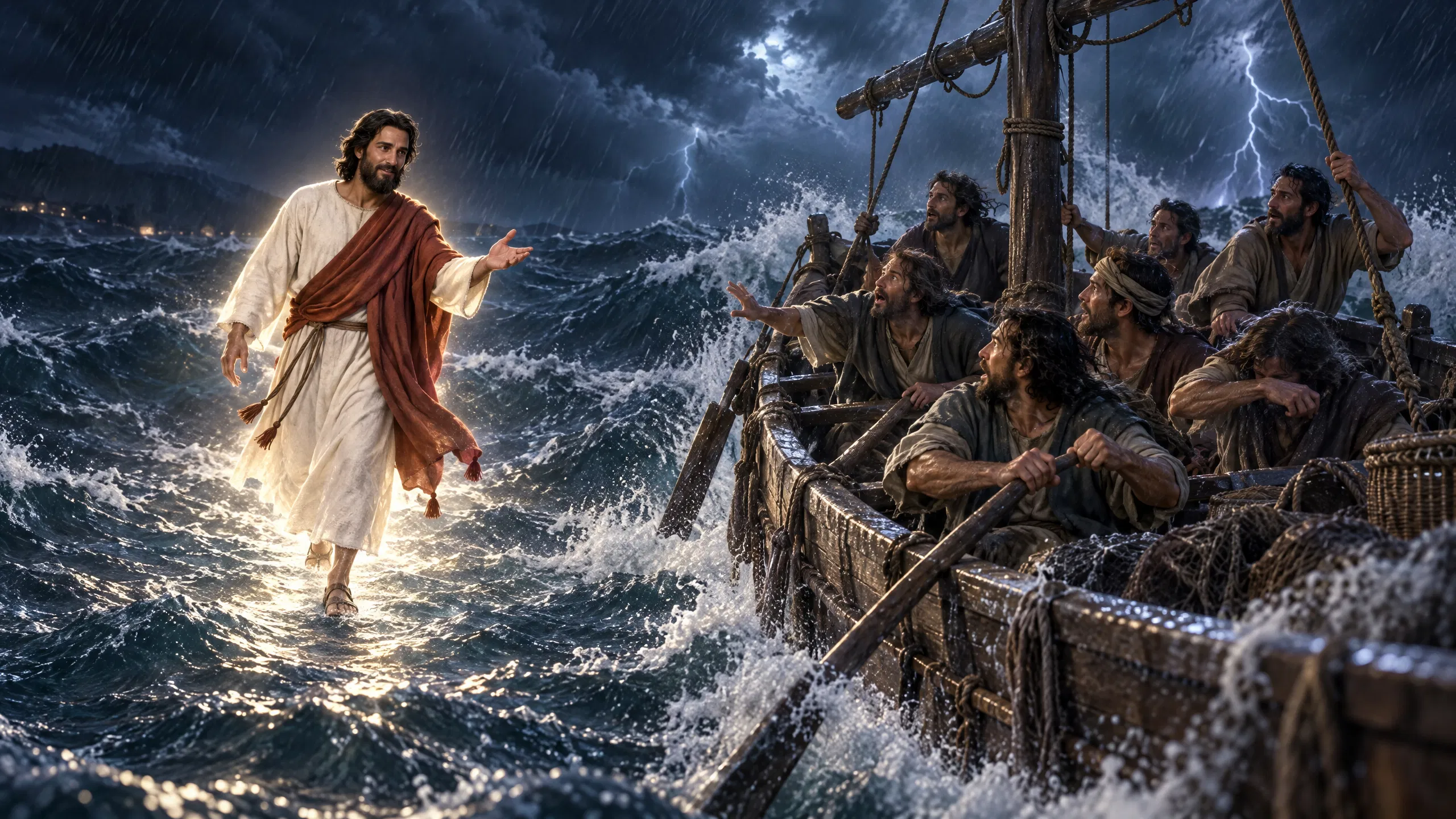 Walking Upon the Stormy Sea