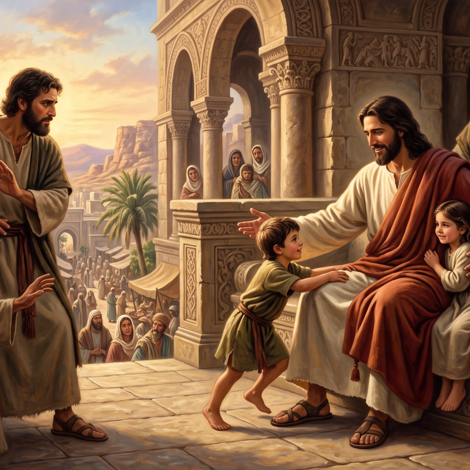 The Master Welcoming the Little Ones